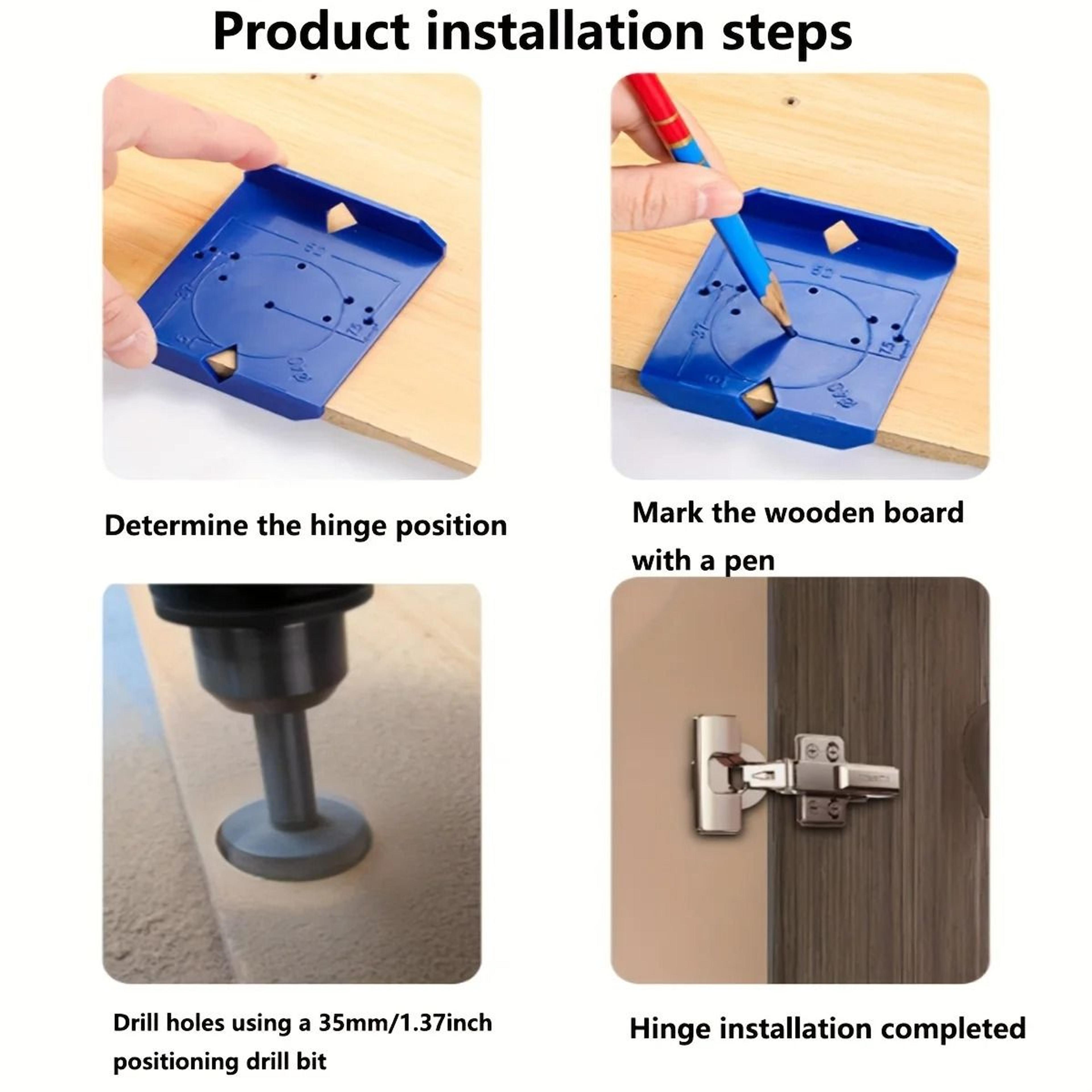 35mm Mini Concealed Cabinet Hinge Drilling Locator Jig 5