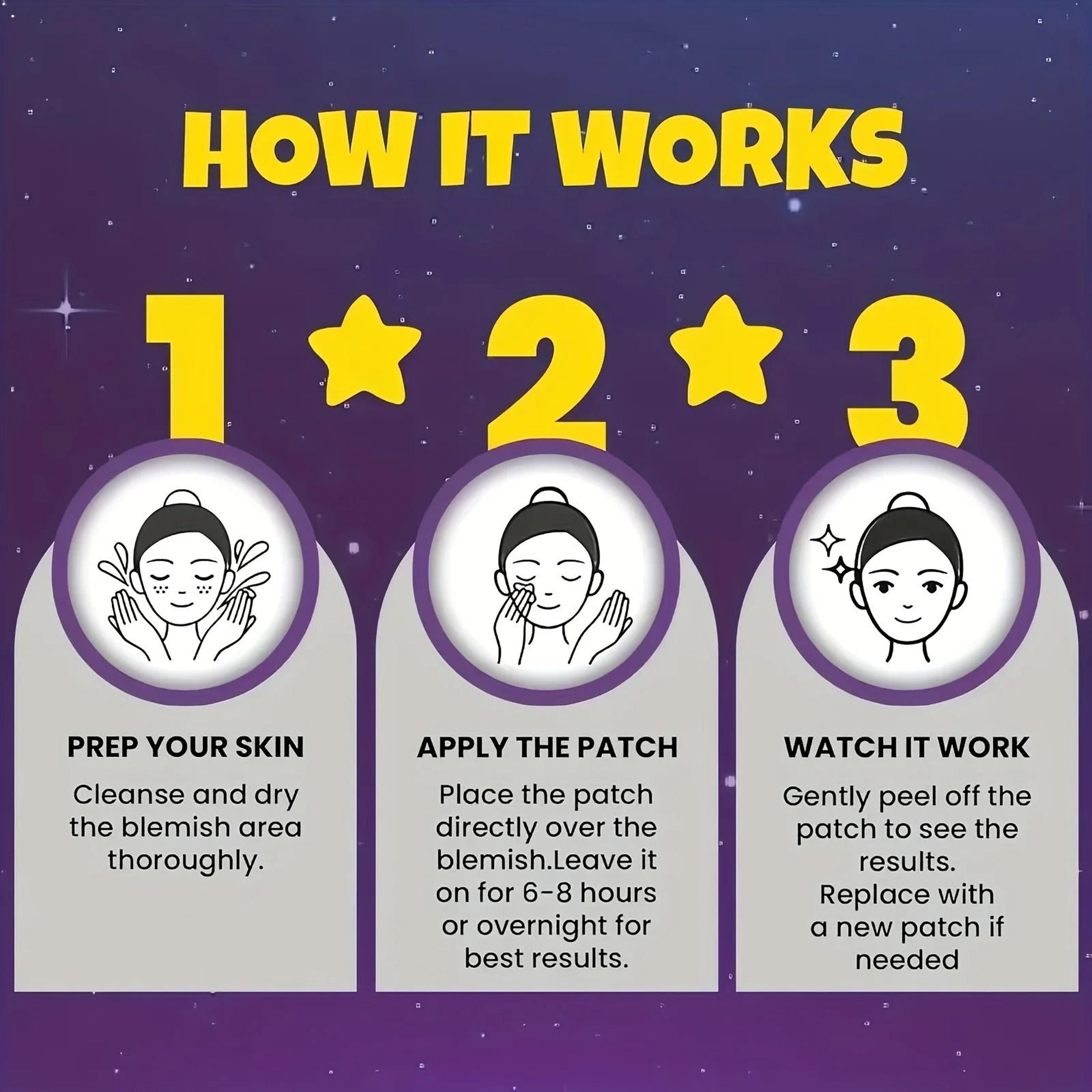Superstar Hydrocolloid StarShaped Pimple Patches 5
