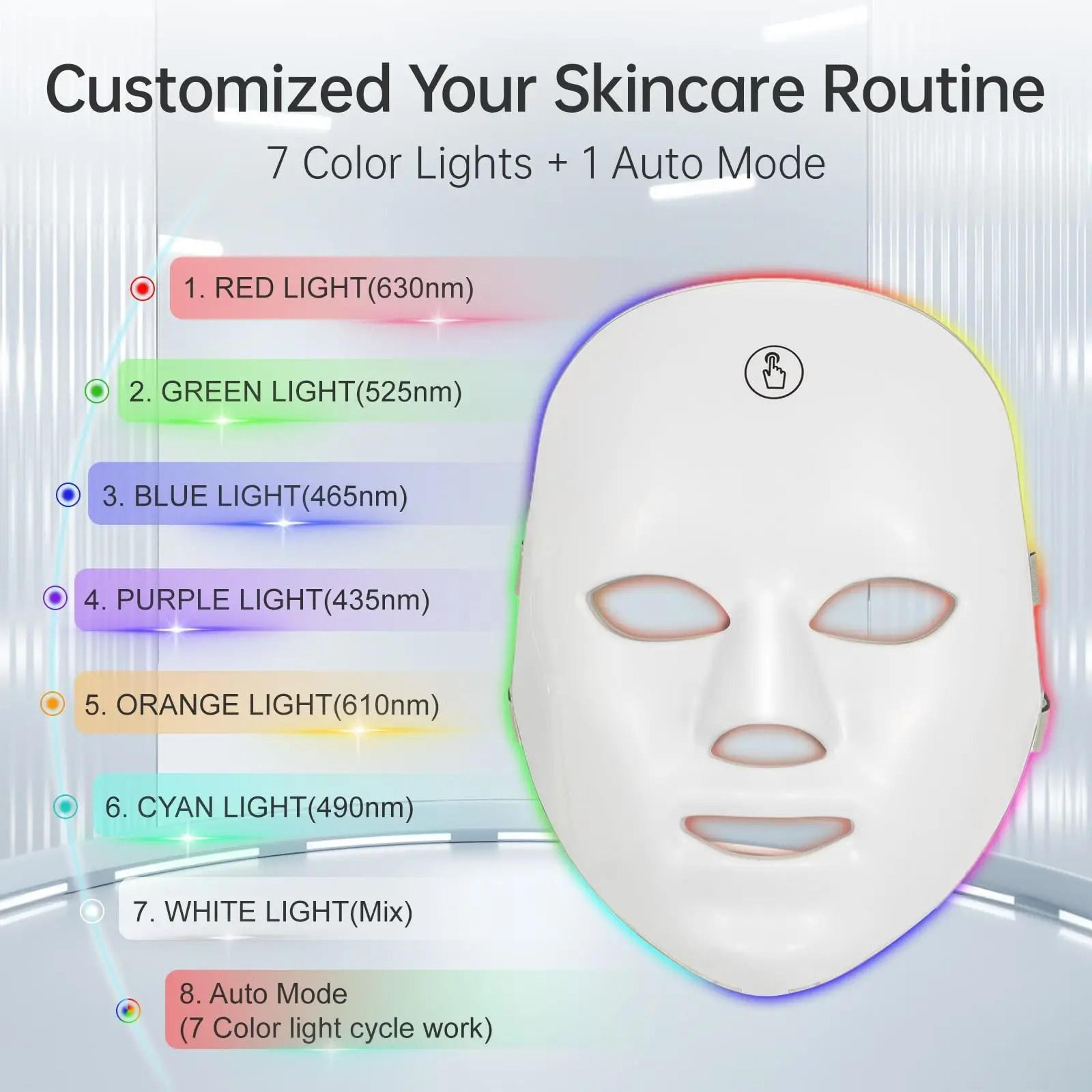 7Color Portable Wireless LED Photon Facial Mask 1