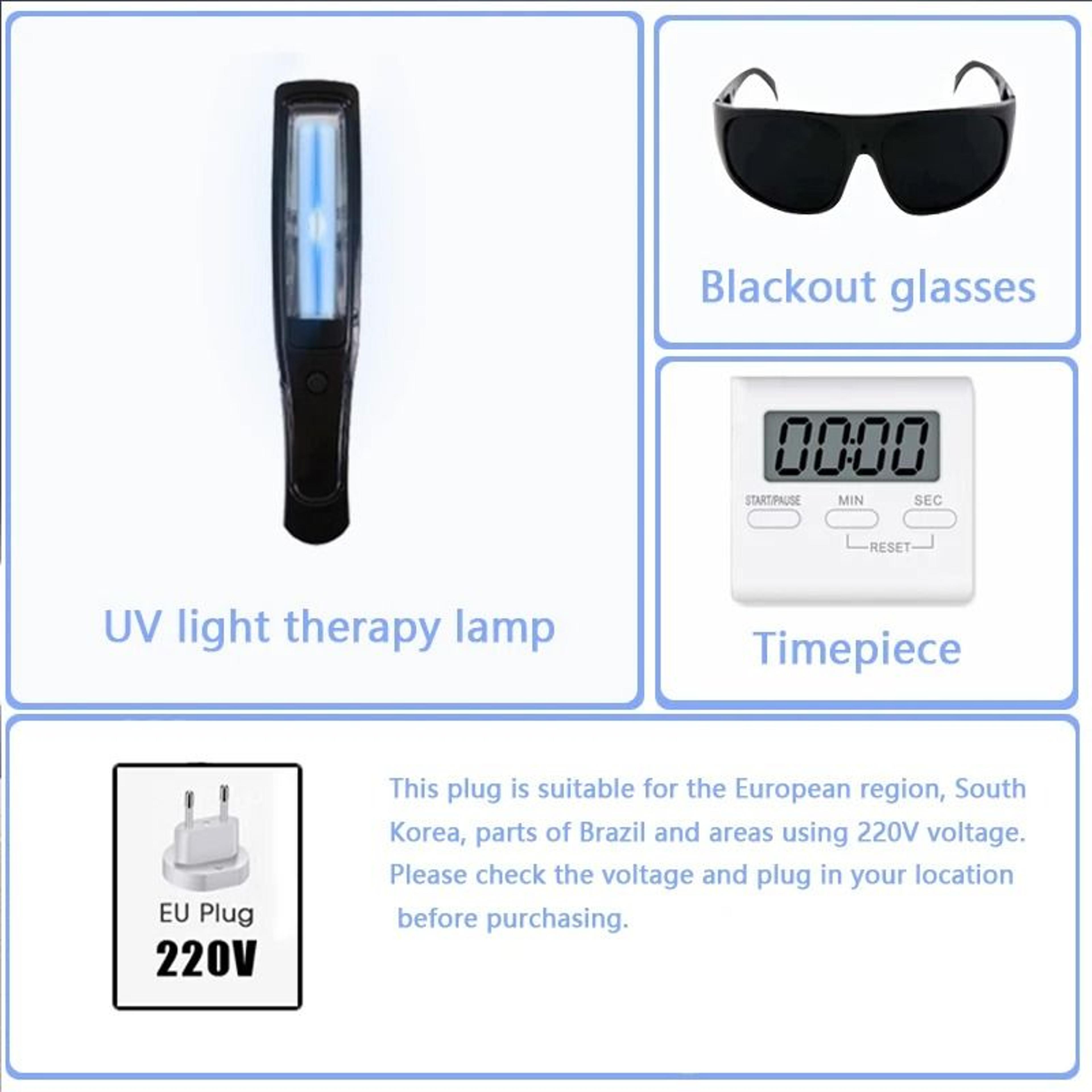 UVB 311nm Narrowband Phototherapy Lamp For Psoriasis  Vitiligo 5