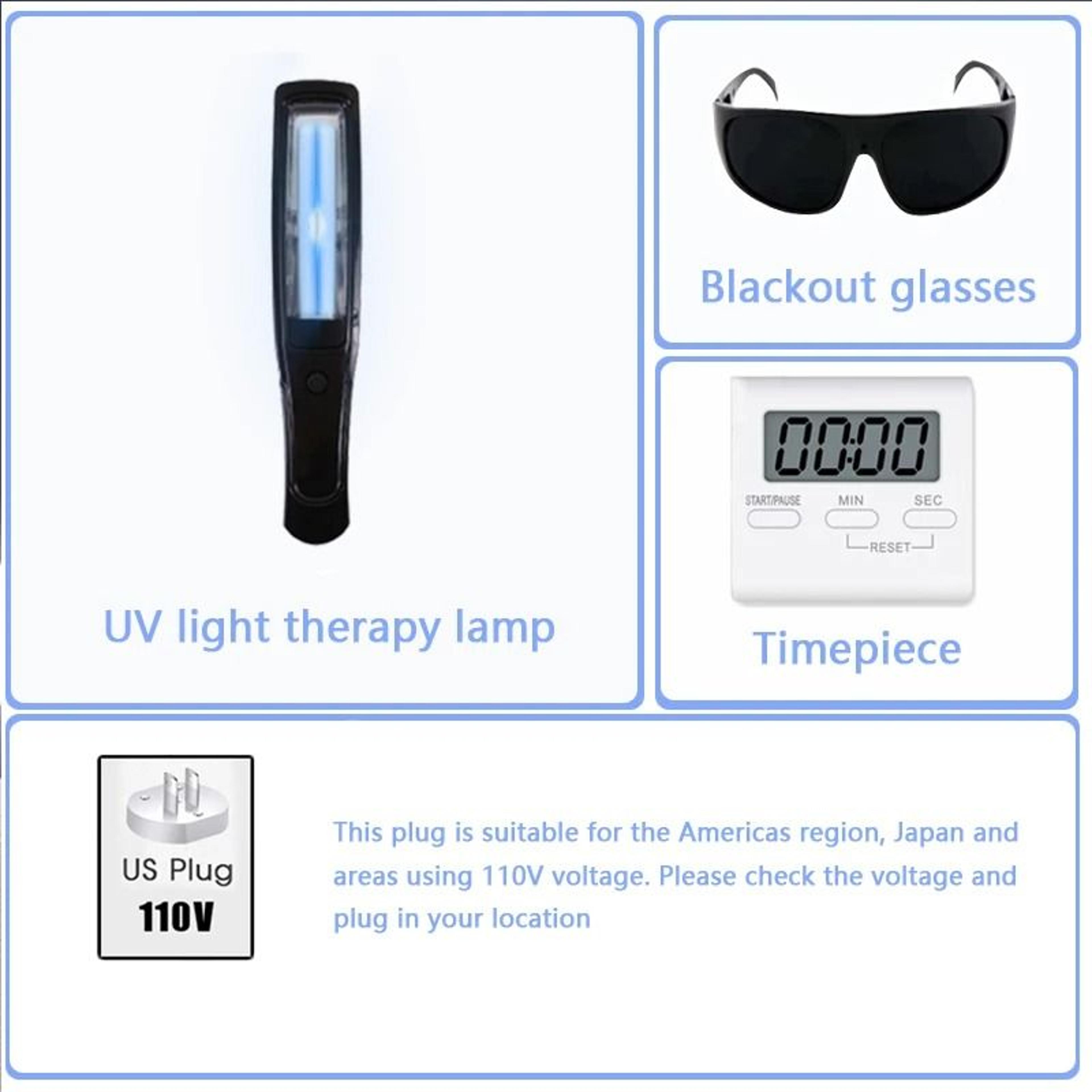 UVB 311nm Narrowband Phototherapy Lamp For Psoriasis  Vitiligo 6