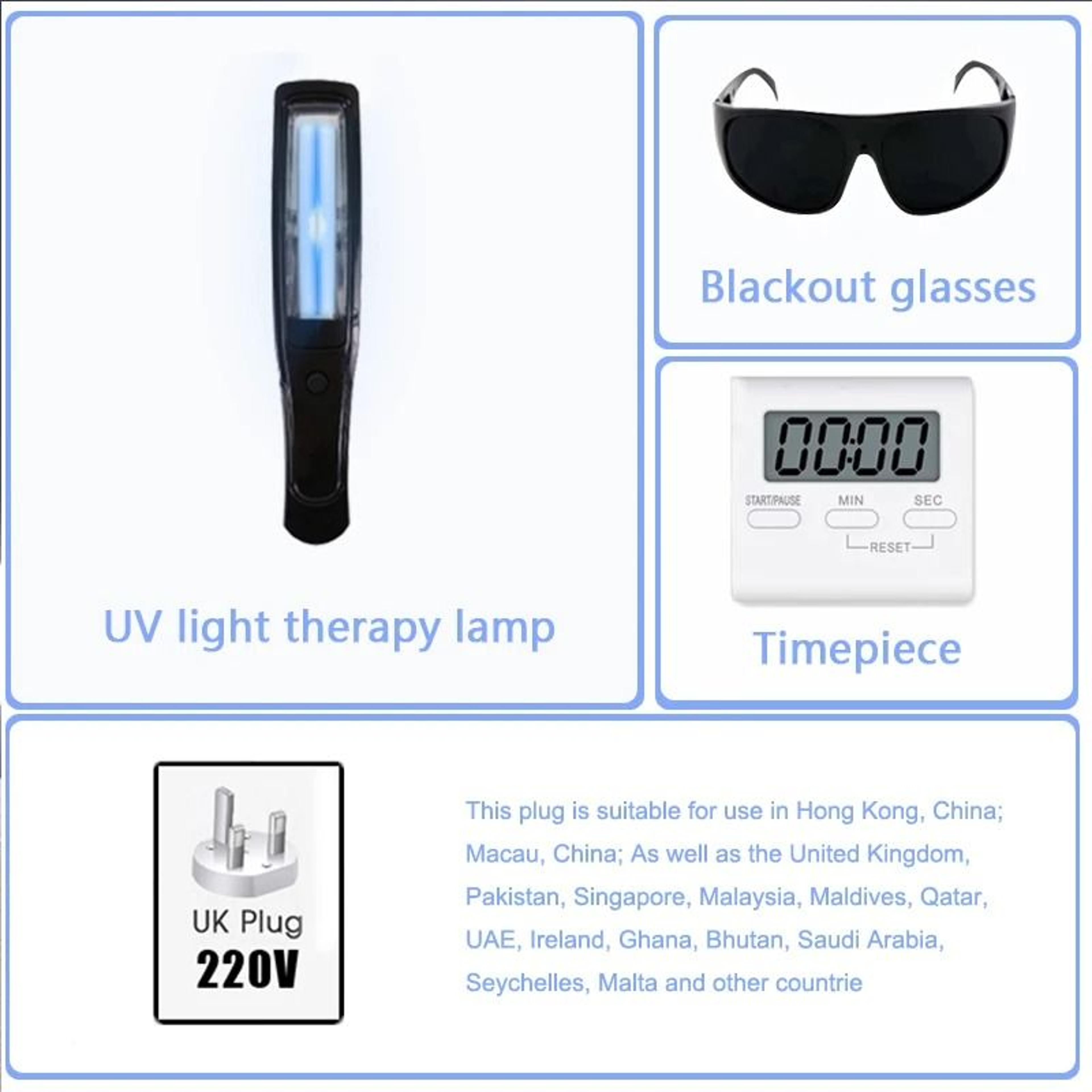 UVB 311nm Narrowband Phototherapy Lamp For Psoriasis  Vitiligo 7