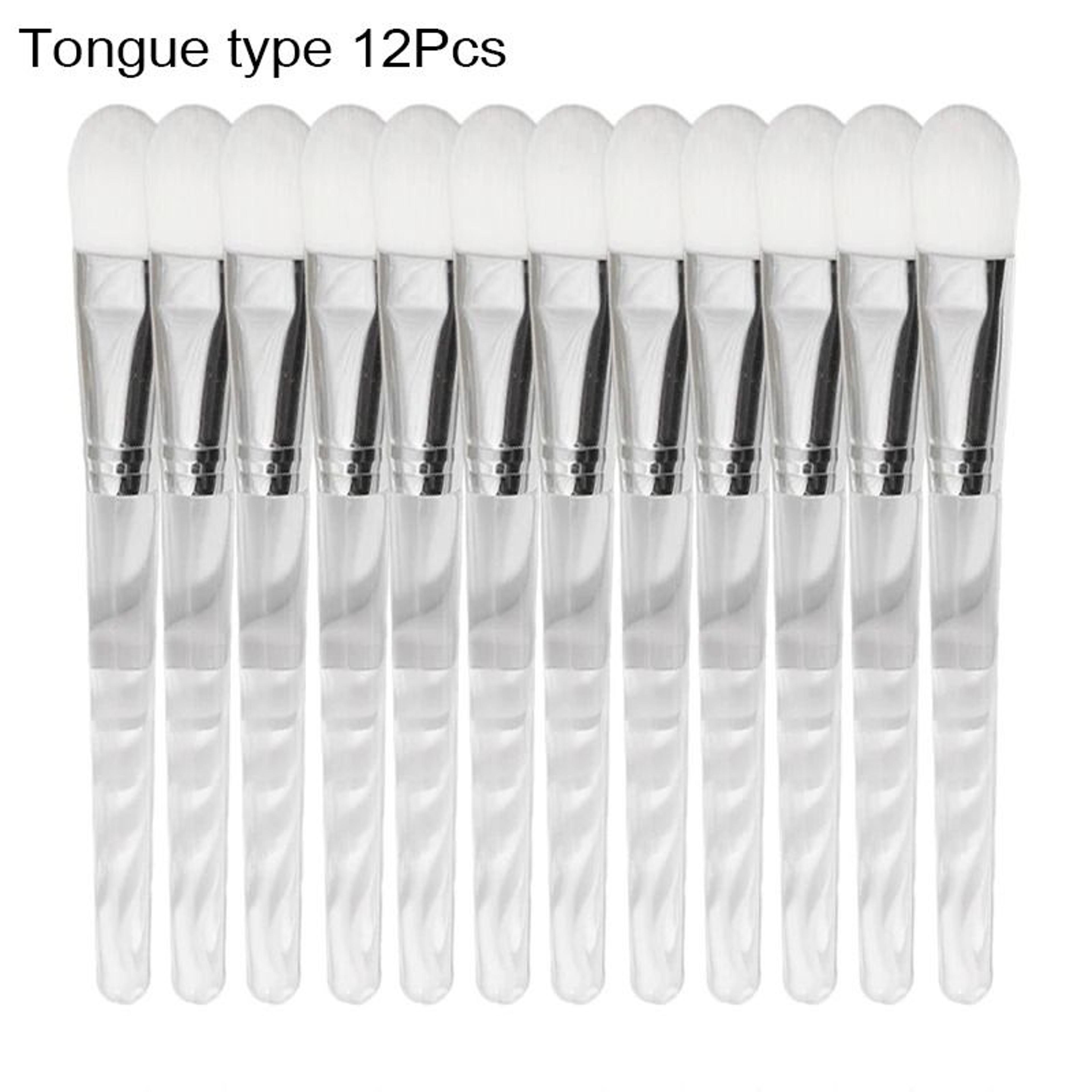 12Piece Transparent Crystal Rod Facial Mask Brush Set 8