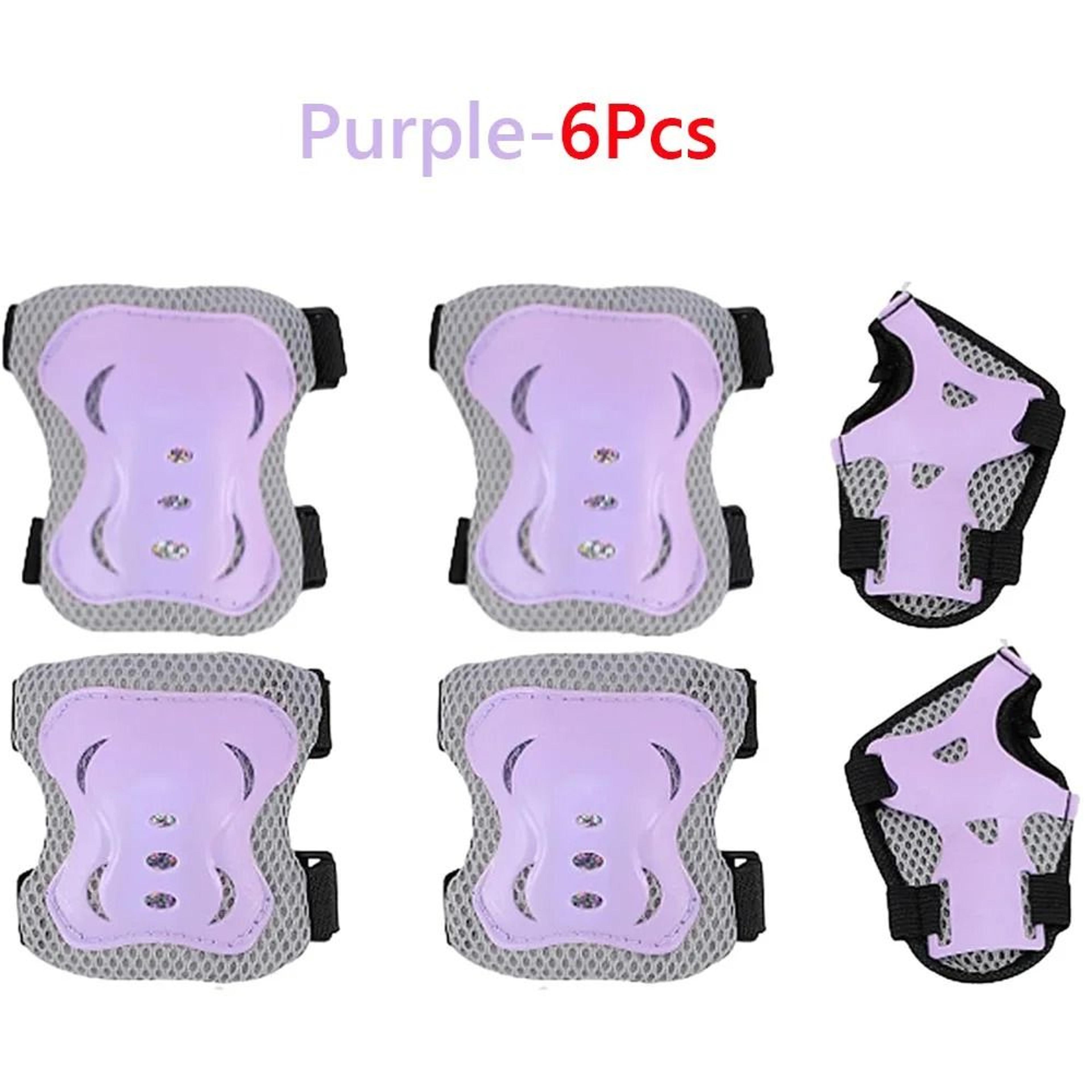Kids Protective Gear 6in1 Safety Set With Knee Elbow  Wrist Guards 6