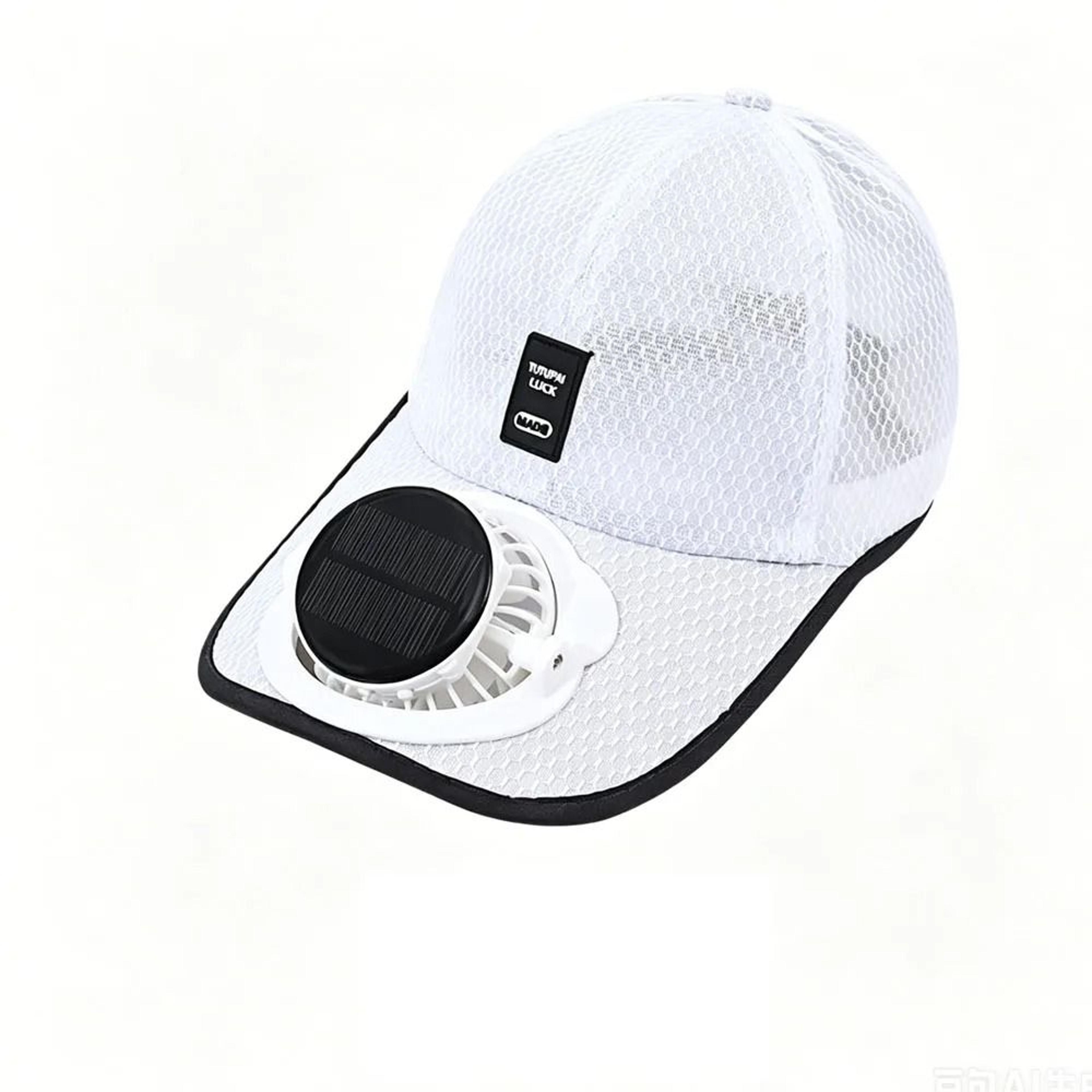 Breathable Outdoor Sunhat With Integrated Solar  USB Charging Fan 12