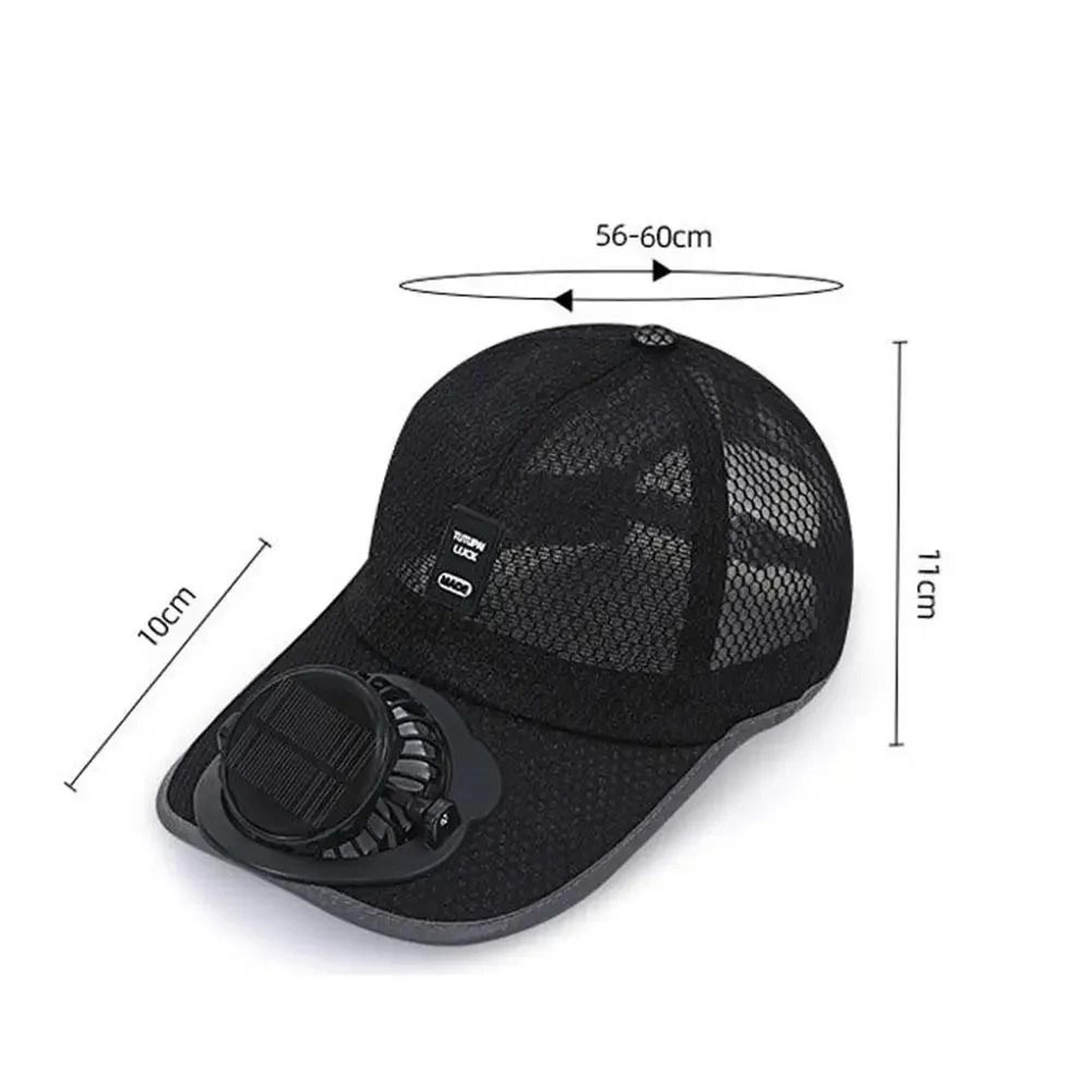 Breathable Outdoor Sunhat With Integrated Solar  USB Charging Fan 1