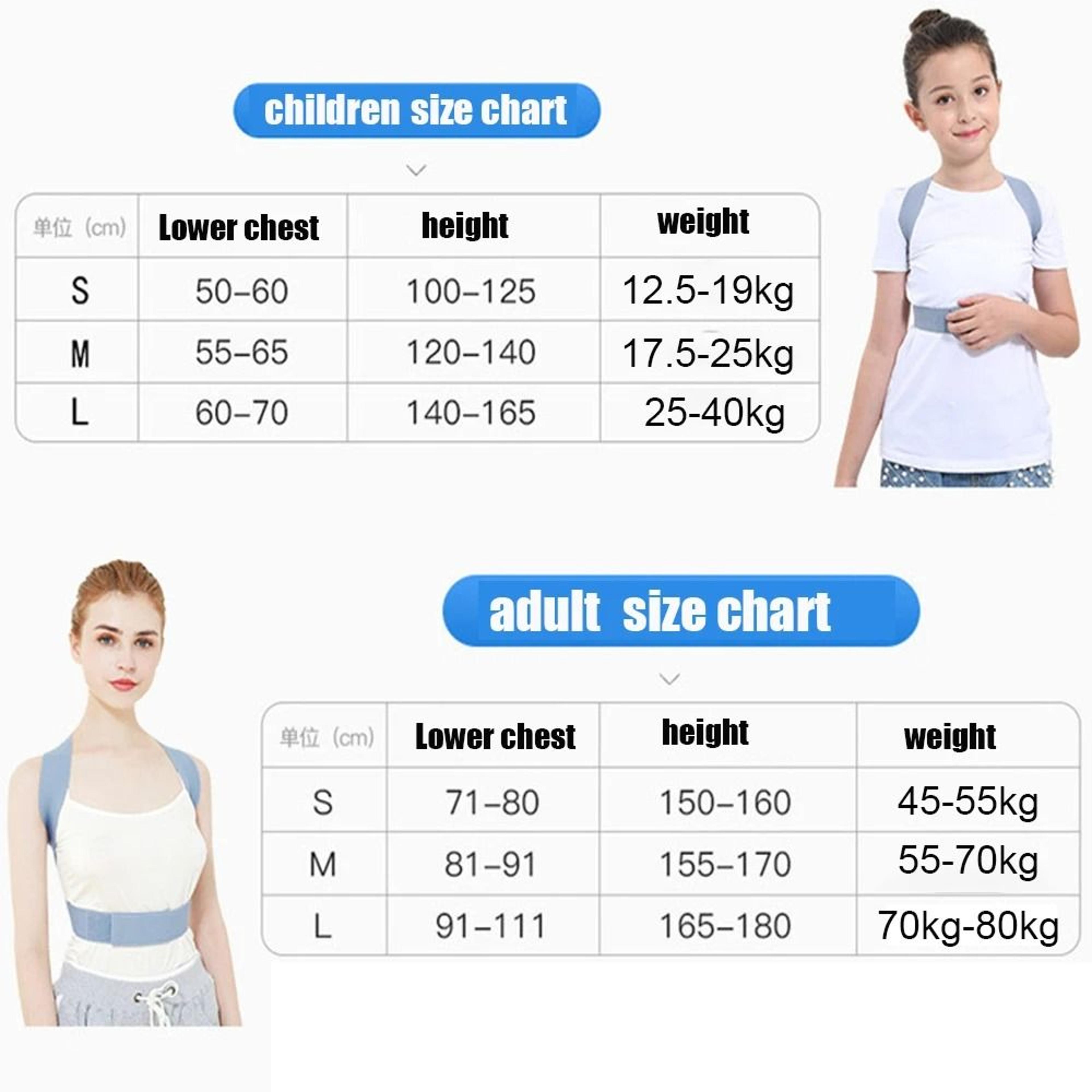 Children Adjustable Posture Corrector Back Support Brace 1