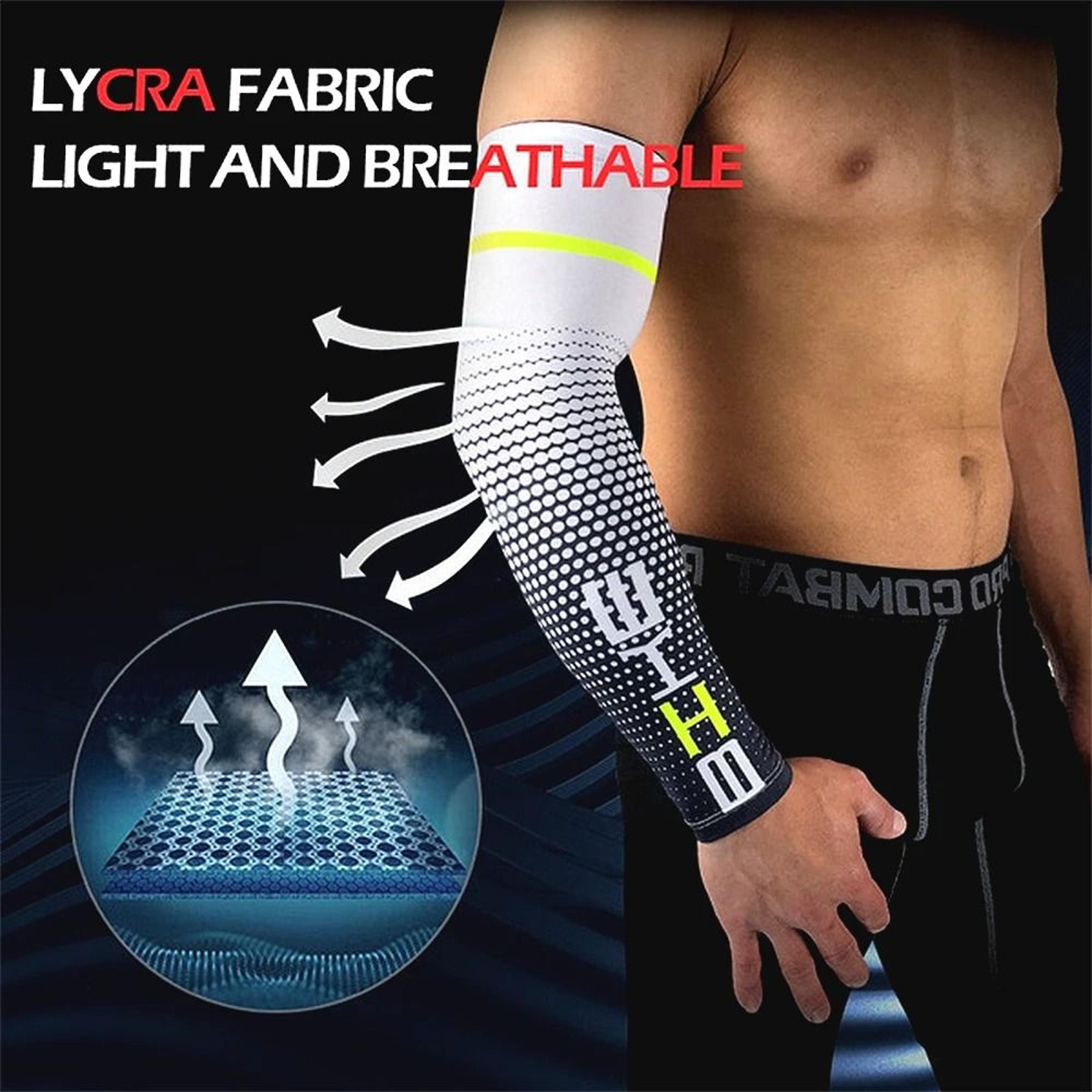 Unisex Cycling Running Sports Cooling Arm Sleeves 1 Pair 3