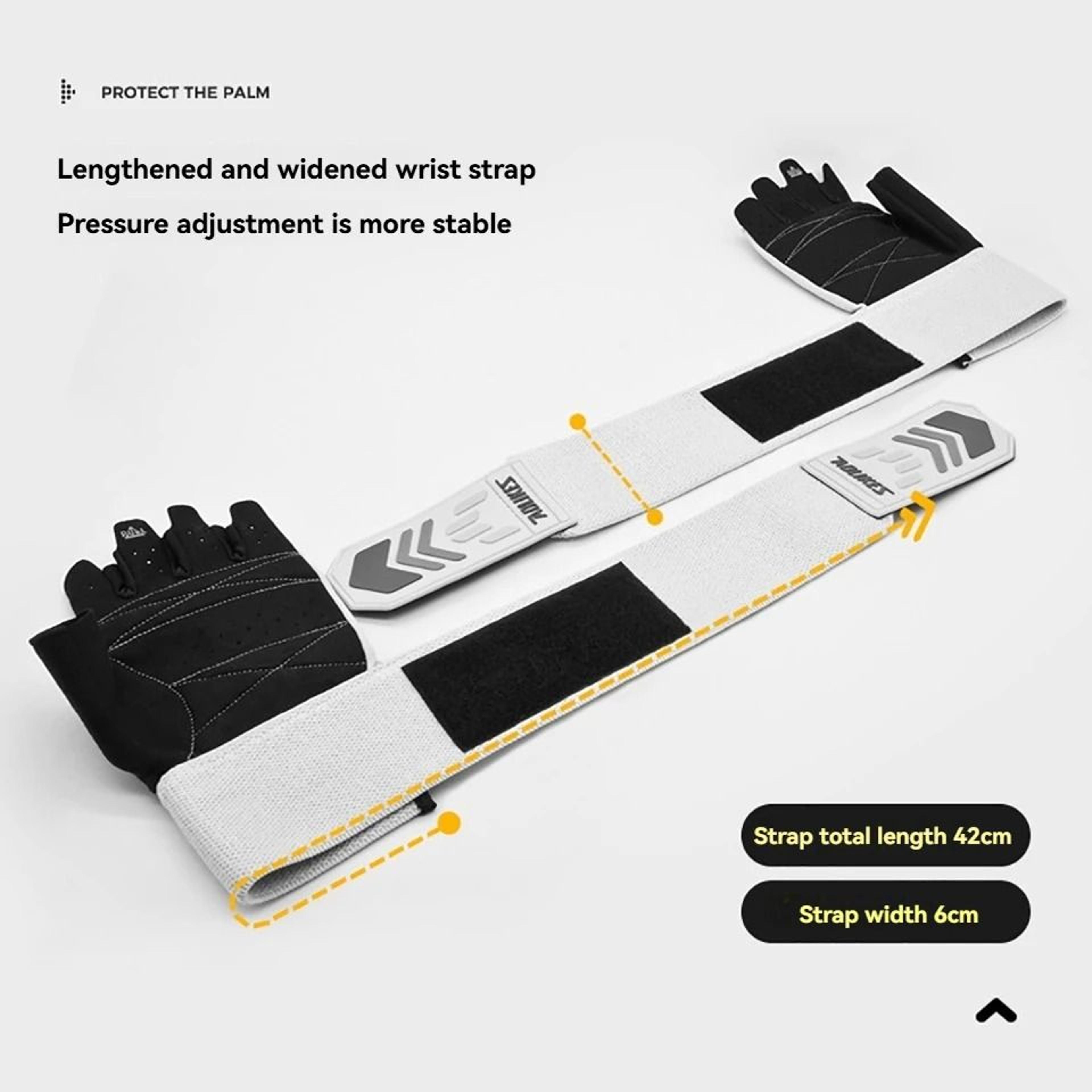AOLIKES Breathable Weightlifting Gym Gloves With Integrated Wristband Wrap Support 1 Pair 3