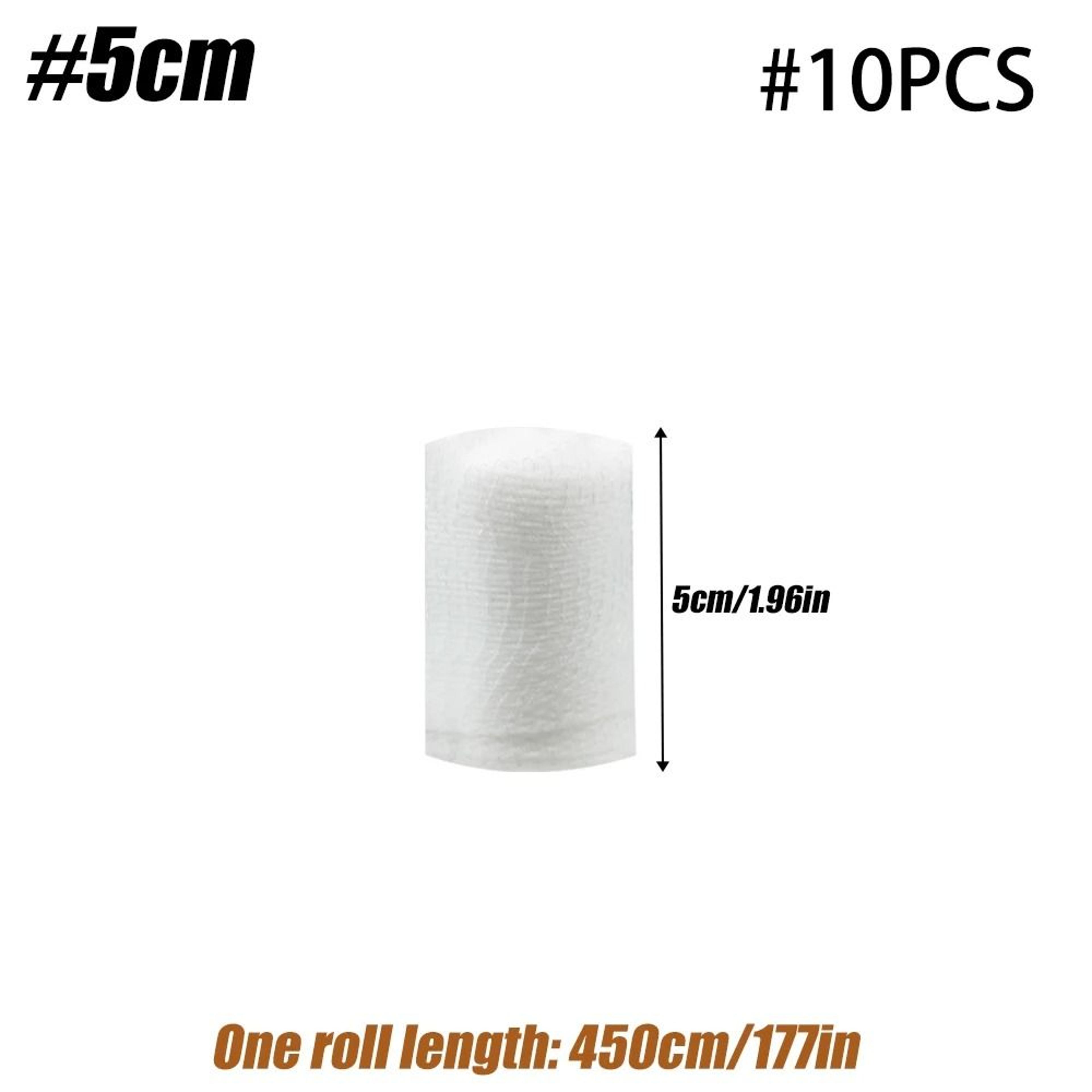 10 Rolls Gauze Bandage Roll With Tape For First Aid Wound Care 7