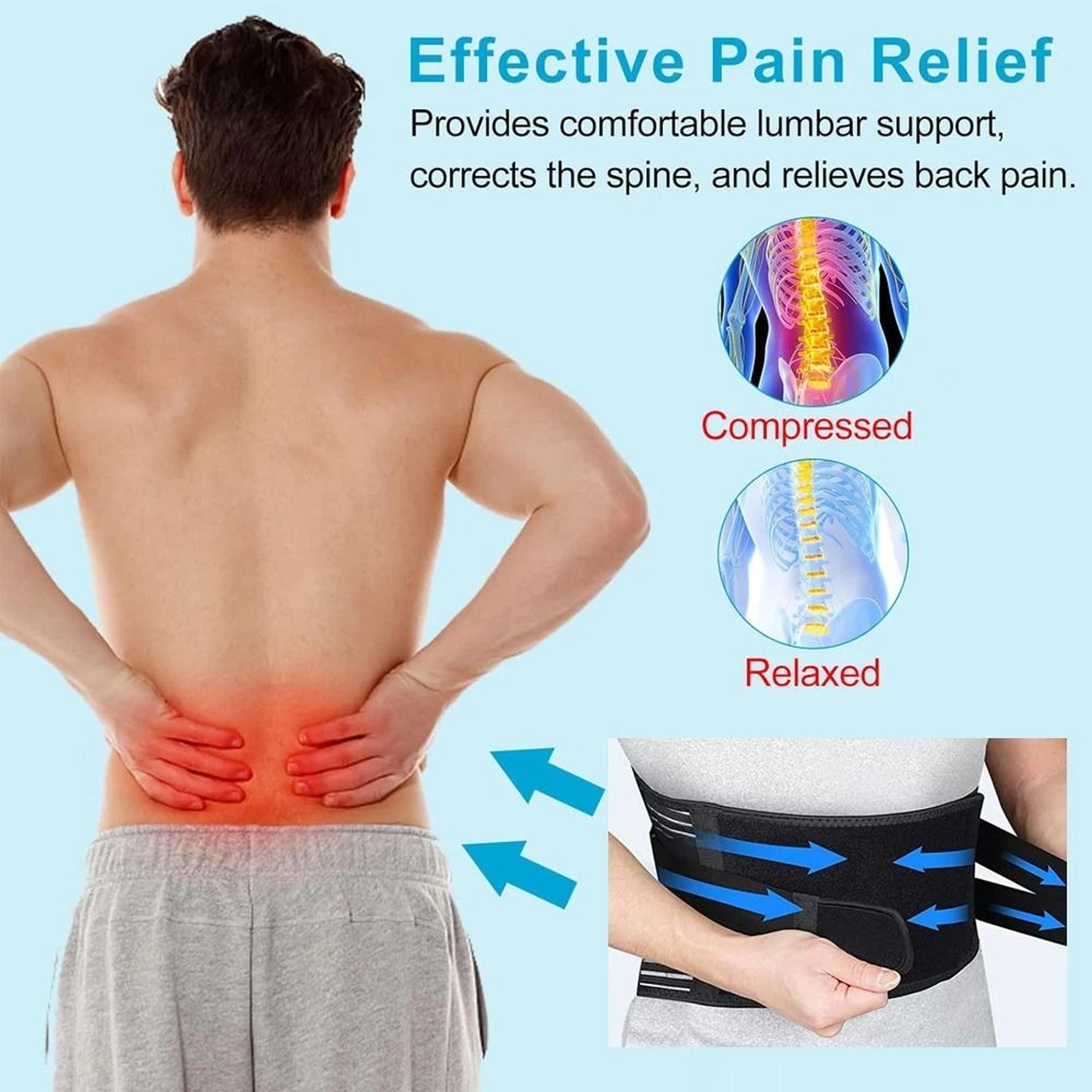 Ergonomic Lumbar Support Back Brace With Comfort Cushion Pad 3