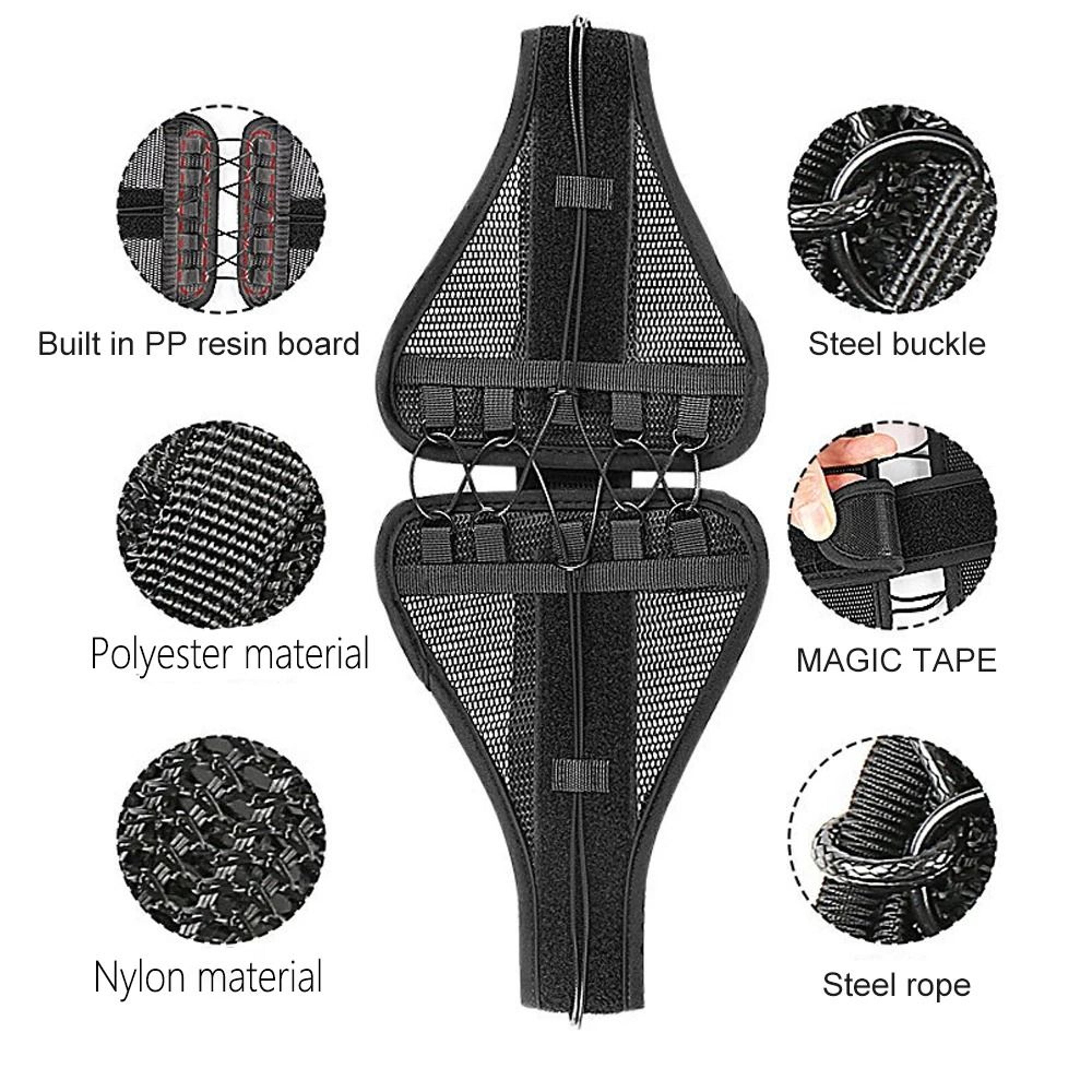 Adjustable Lower Back Brace With Dual Pulley System  Lumbar Compression Support Belt 2