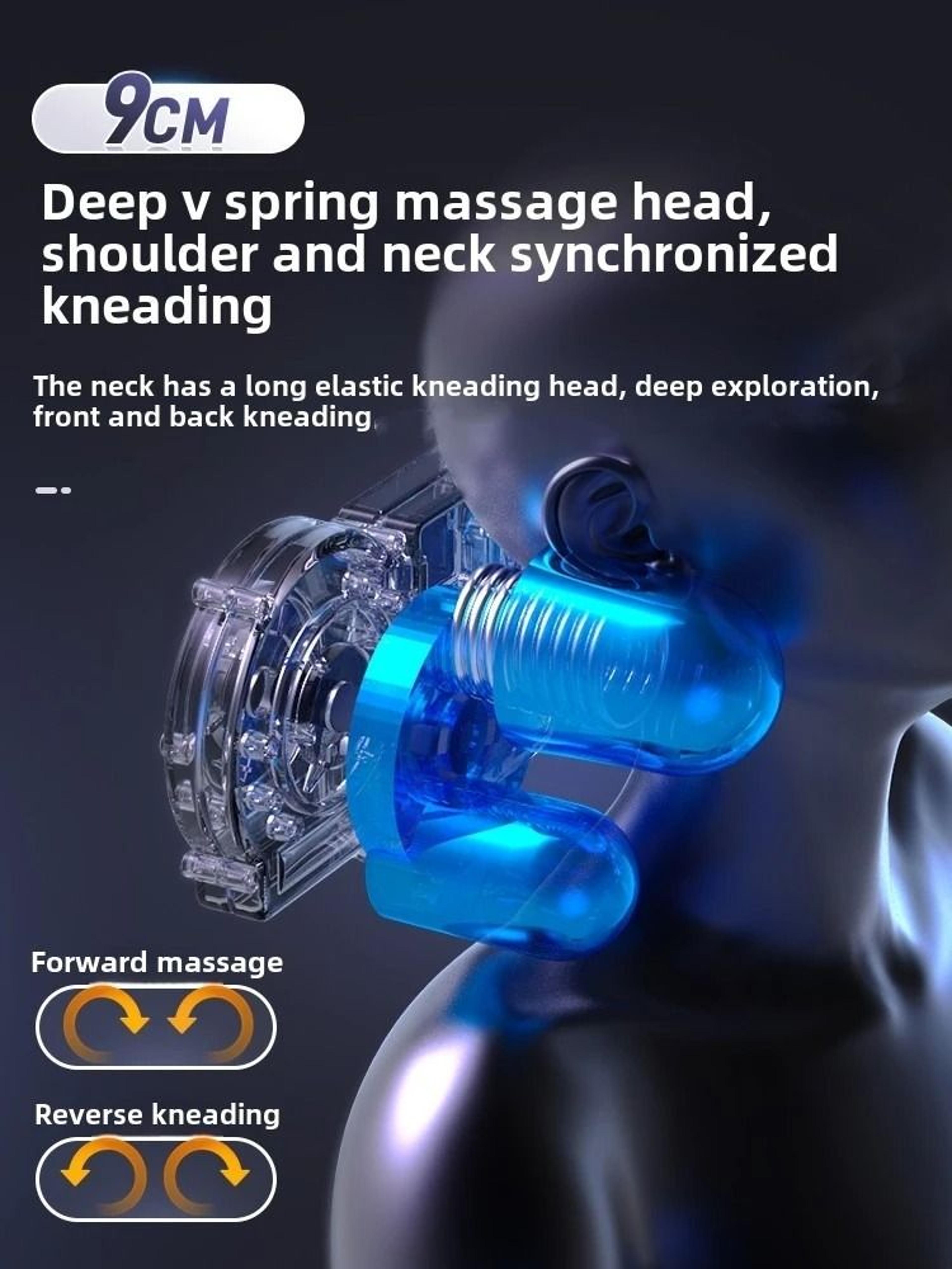 Professional Airbag Upgrade Shiatsu Massage Chair Pad  3D Kneading Heat  Spinal Decompression 2