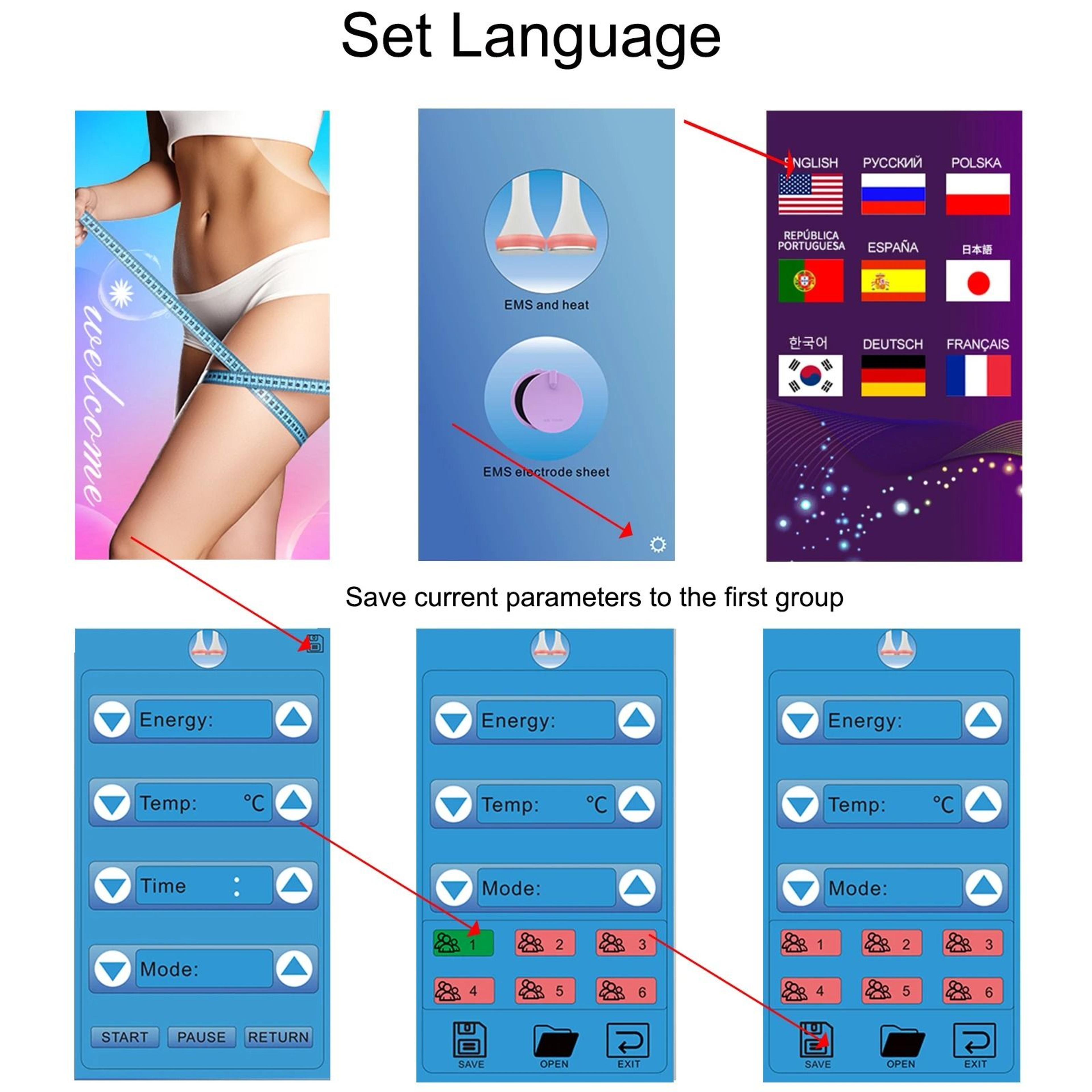 Microcurrent EMS Professional Body Care  Relaxation Massager 3