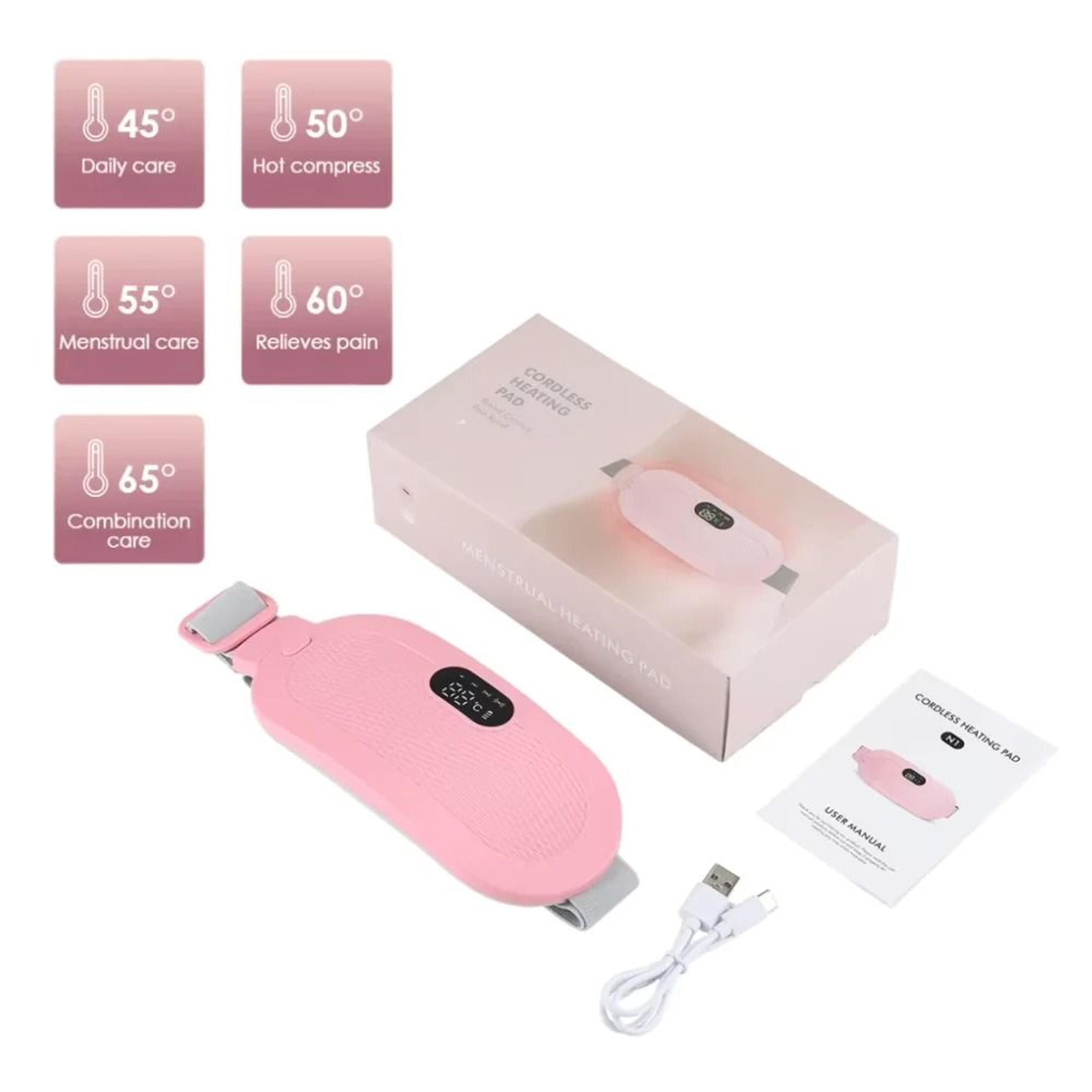 USB Menstrual Electric Heating Pad  Abdominal Vibration Massager 10