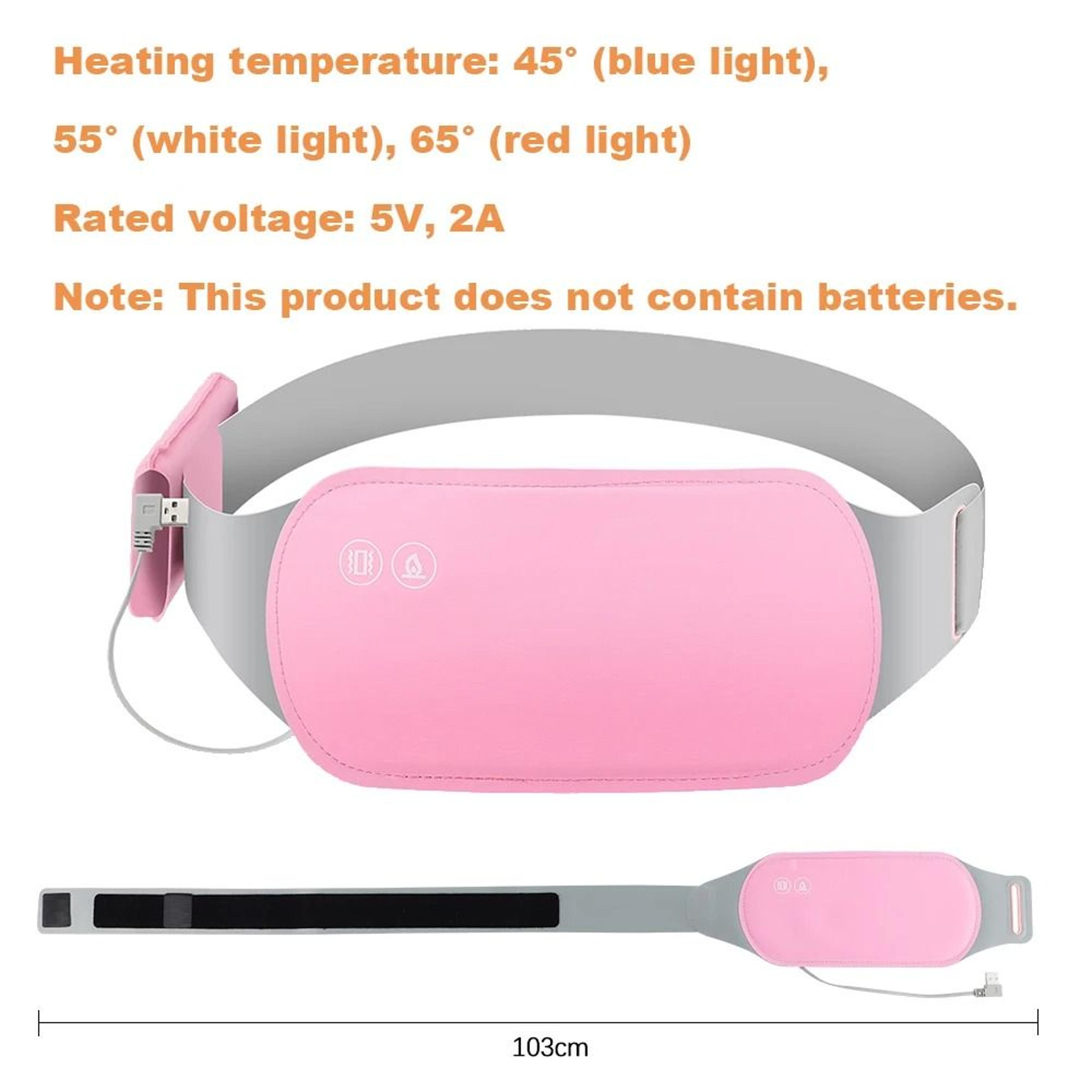USB Menstrual Electric Heating Pad  Abdominal Vibration Massager 11
