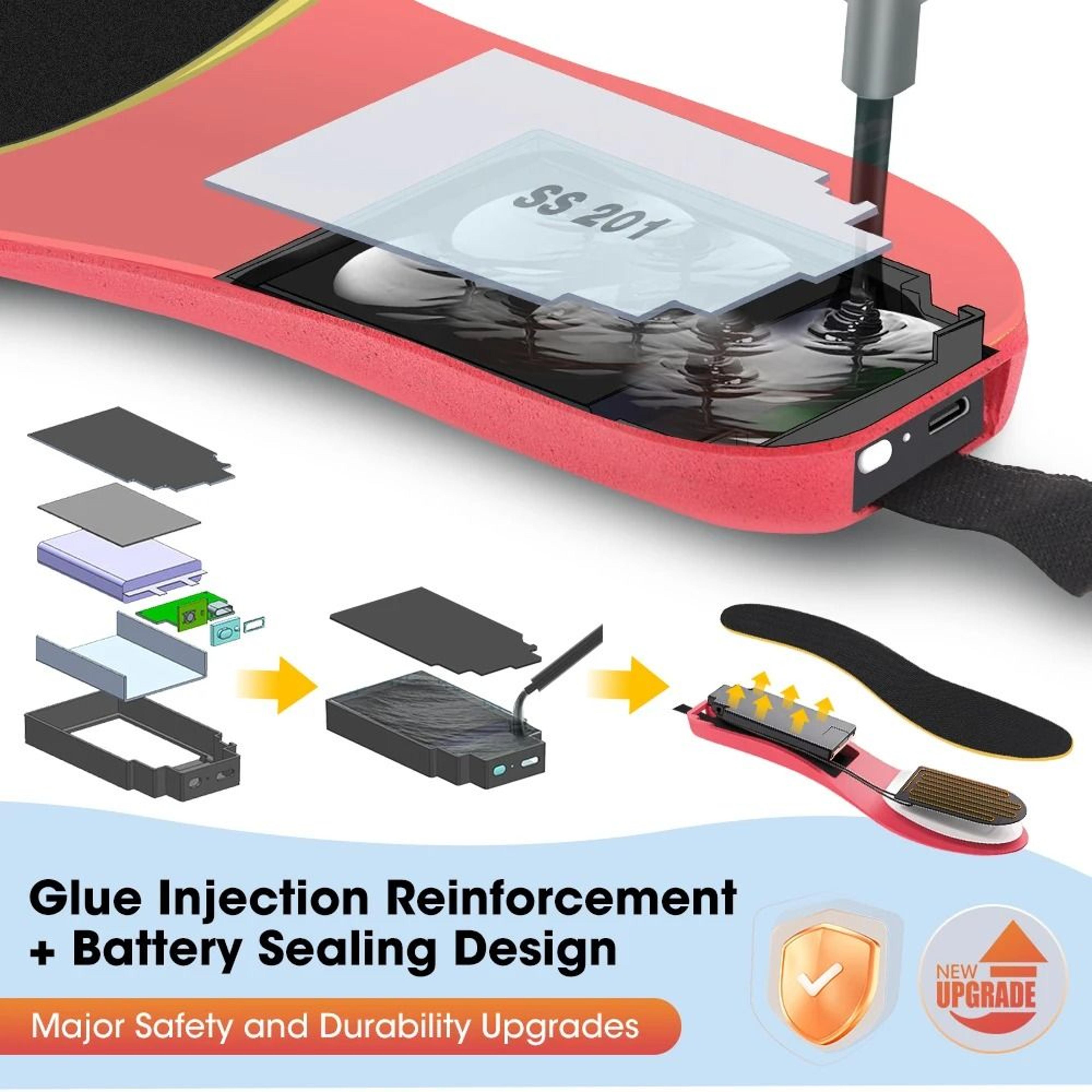 Smart APPRemote Control Heated Electric Insoles 1