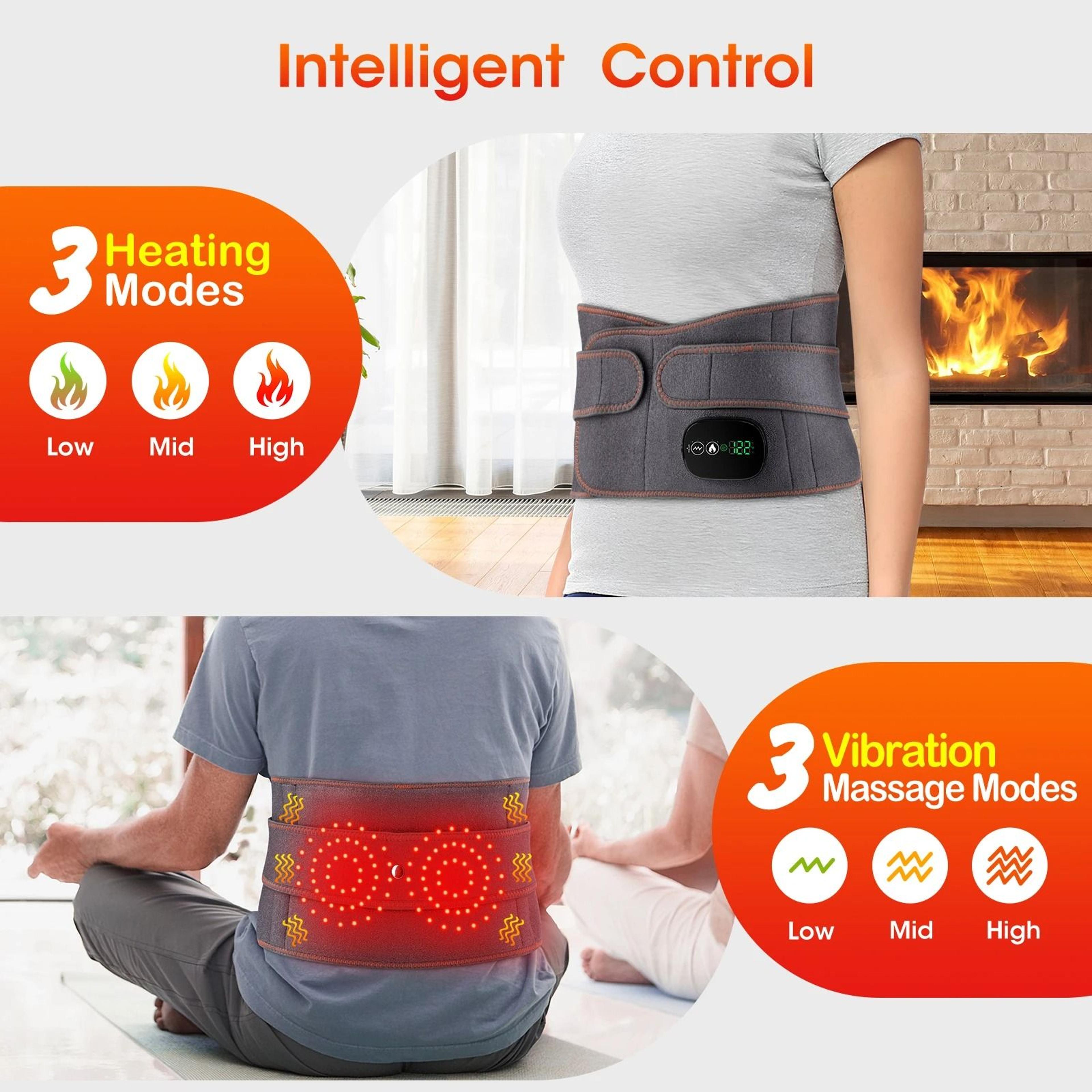 Electric Infrared Heated Waist  Lumbar Support Massage Belt 1