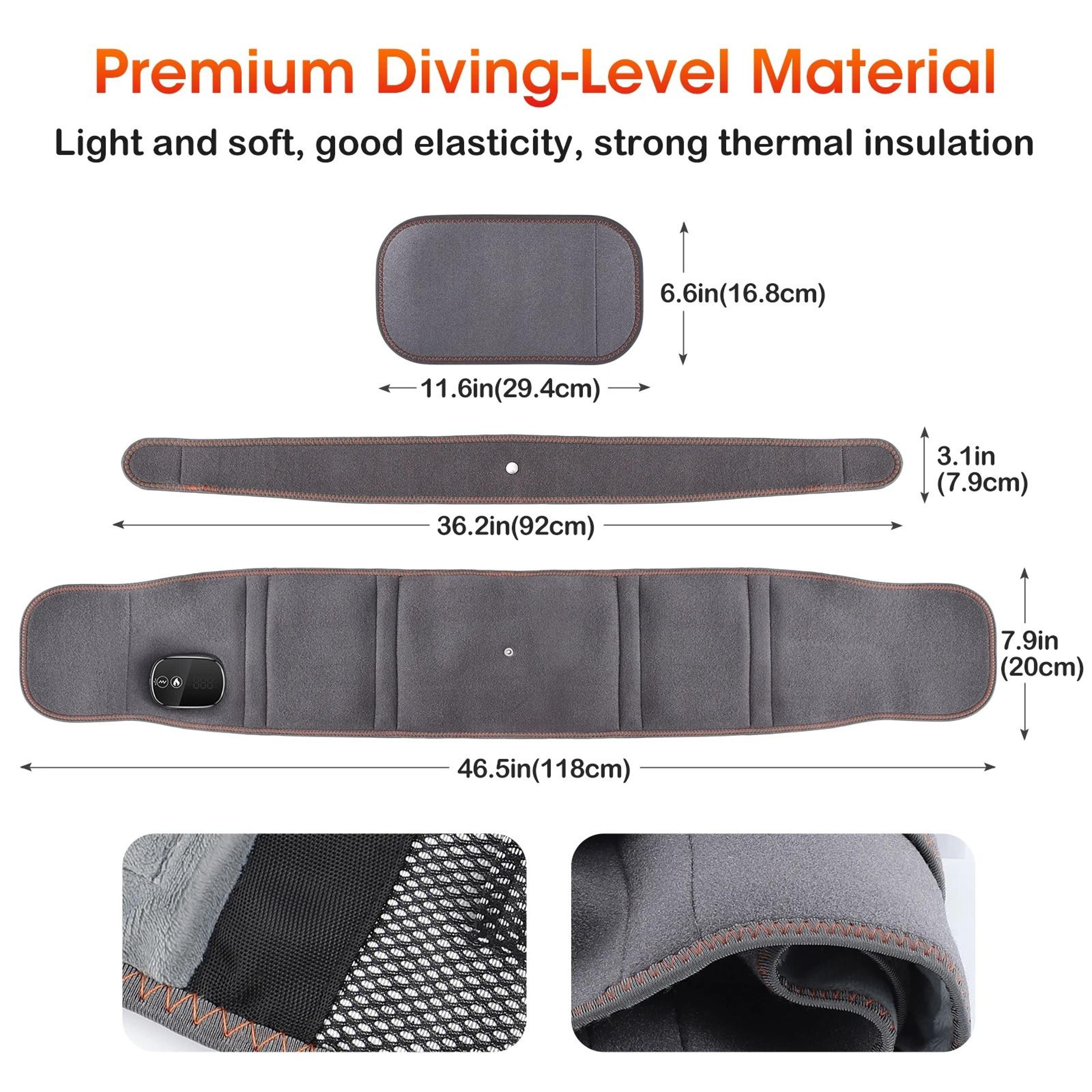 Electric Infrared Heated Waist  Lumbar Support Massage Belt 5