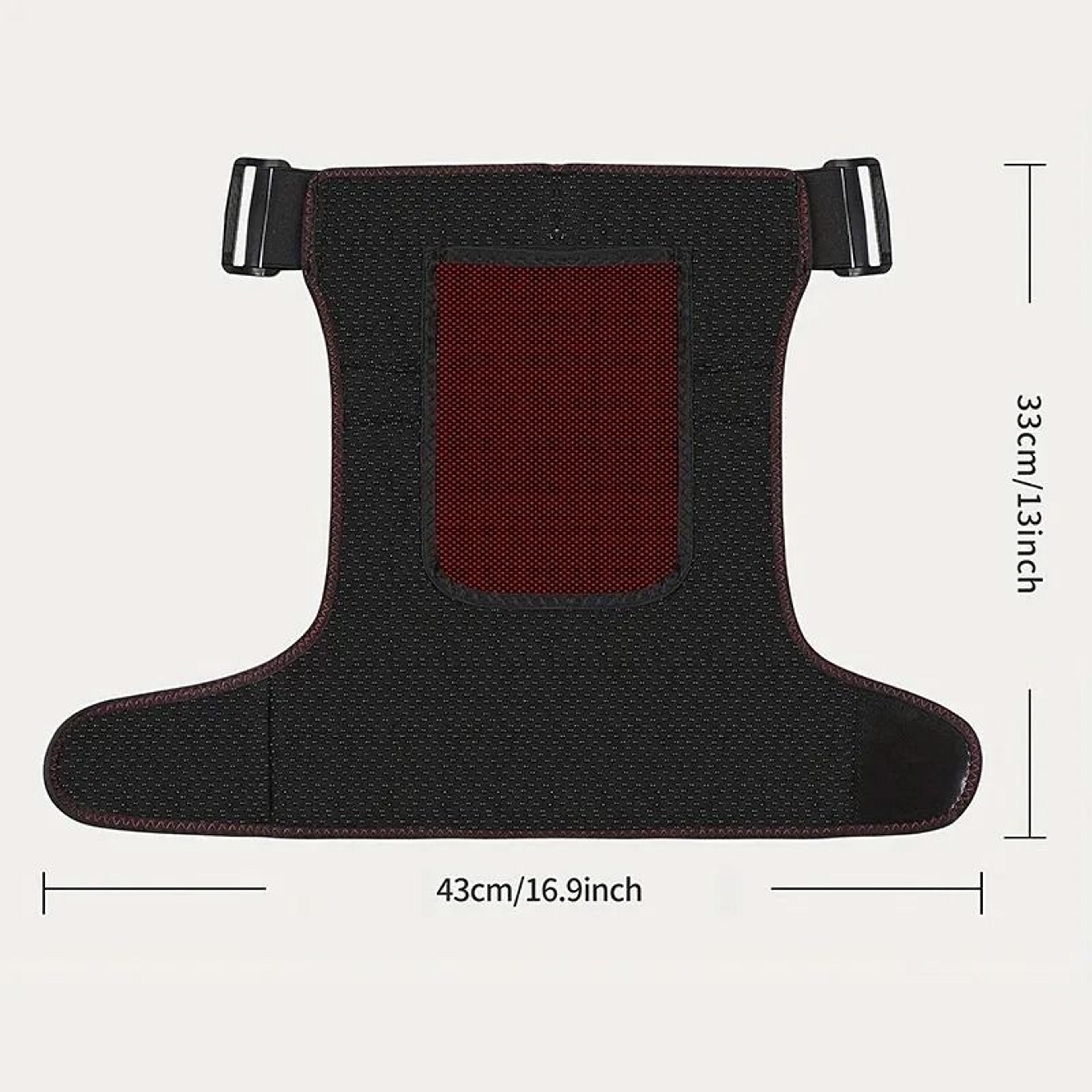 USB Heated Massage Hip  Lower Back Support Brace 5