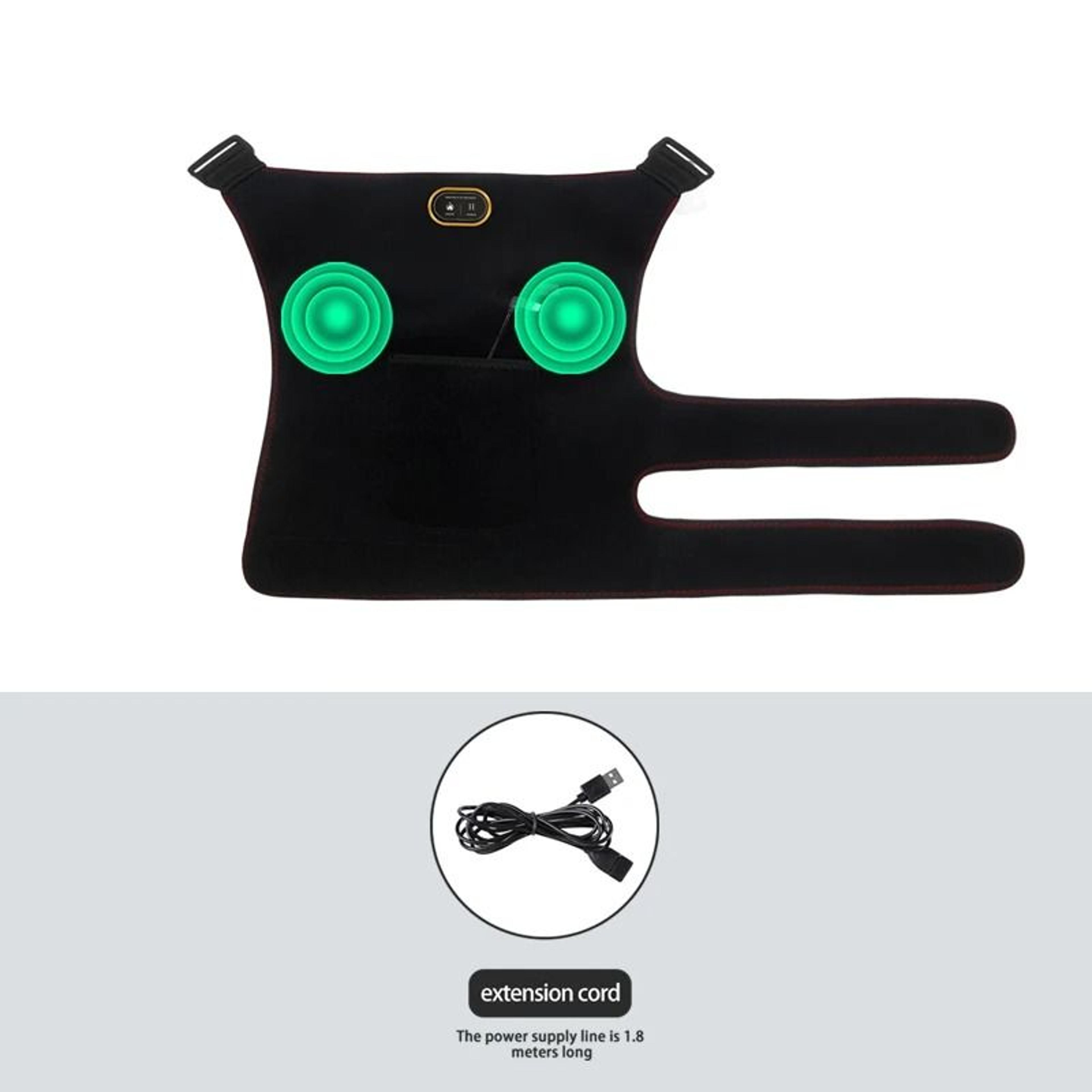 USB Heated Massage Hip  Lower Back Support Brace 7