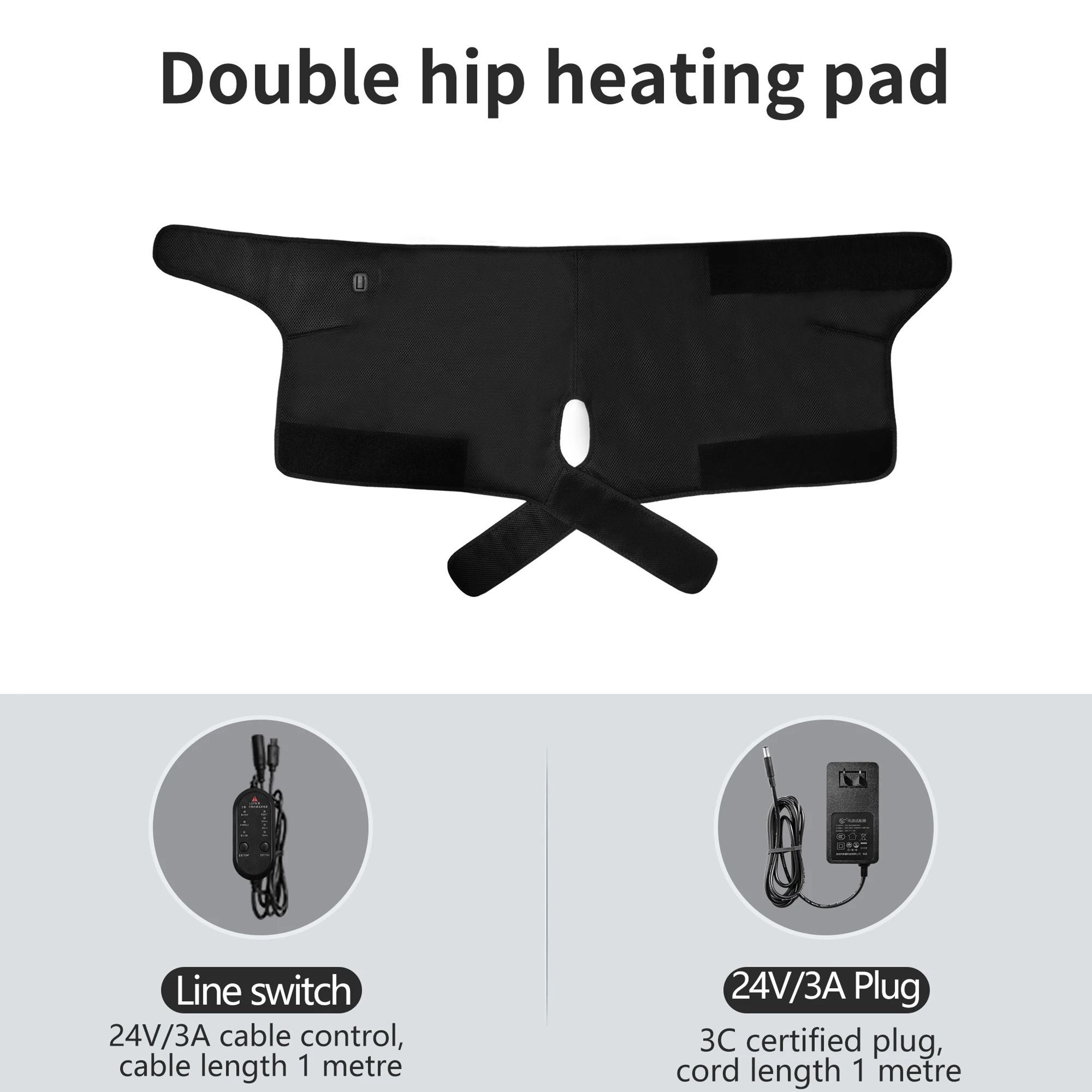 Electric Heating Dual Hip Support Pad With Vibration Massager 6