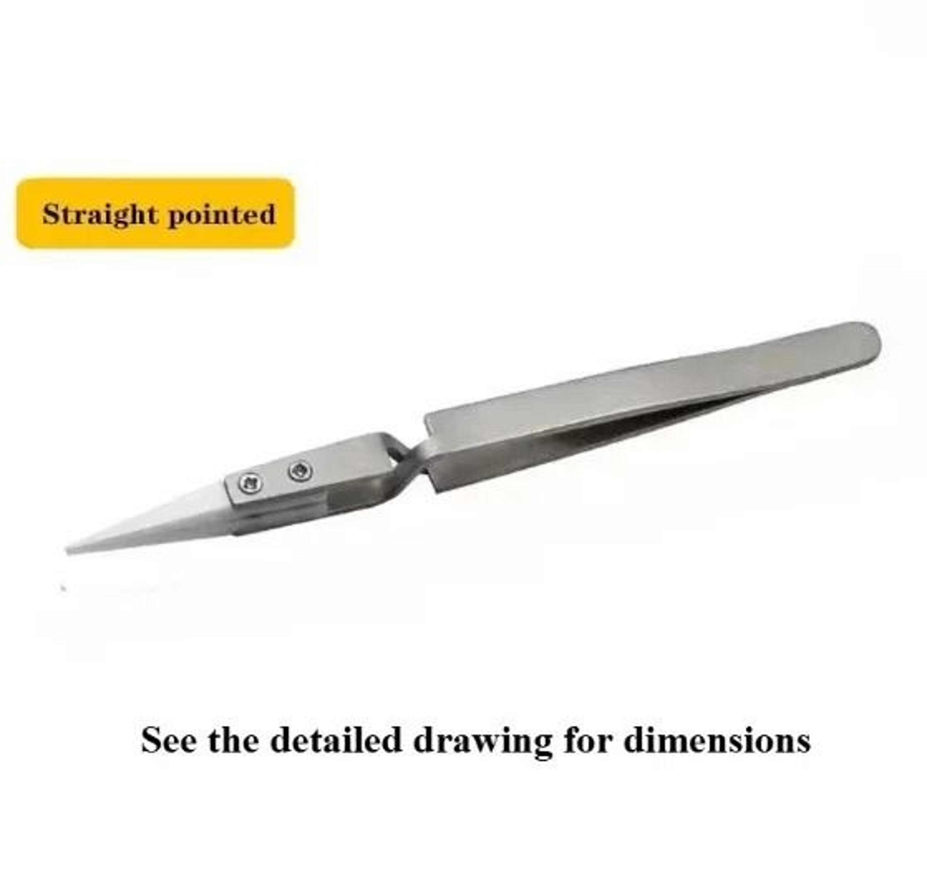 13Pcs Ceramic Tip Labor Saving Electronic Soldering Tweezers Anti Static 7