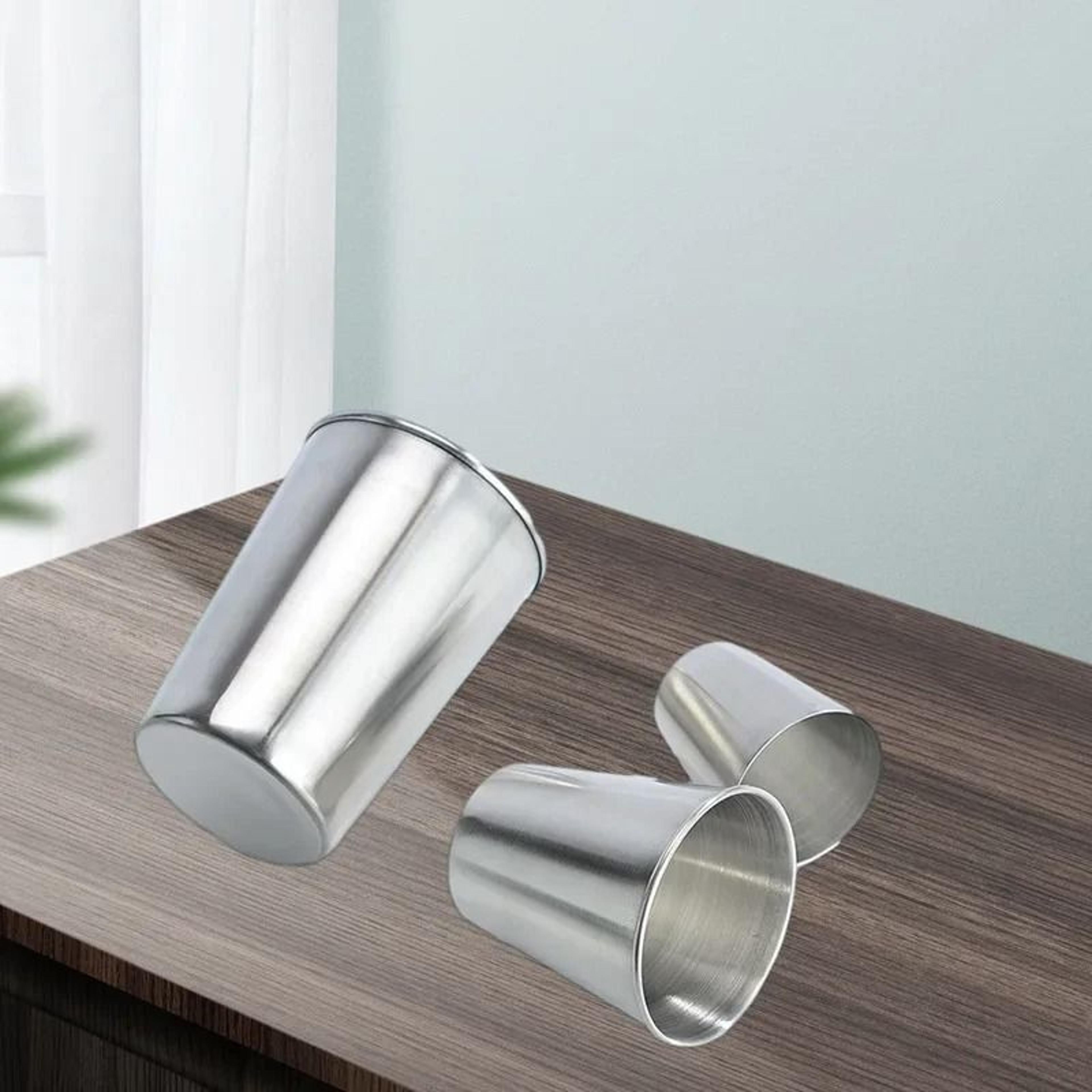 4Pcs Outdoor Travel Stainless Steel Cups Mini Glasses With Case 3
