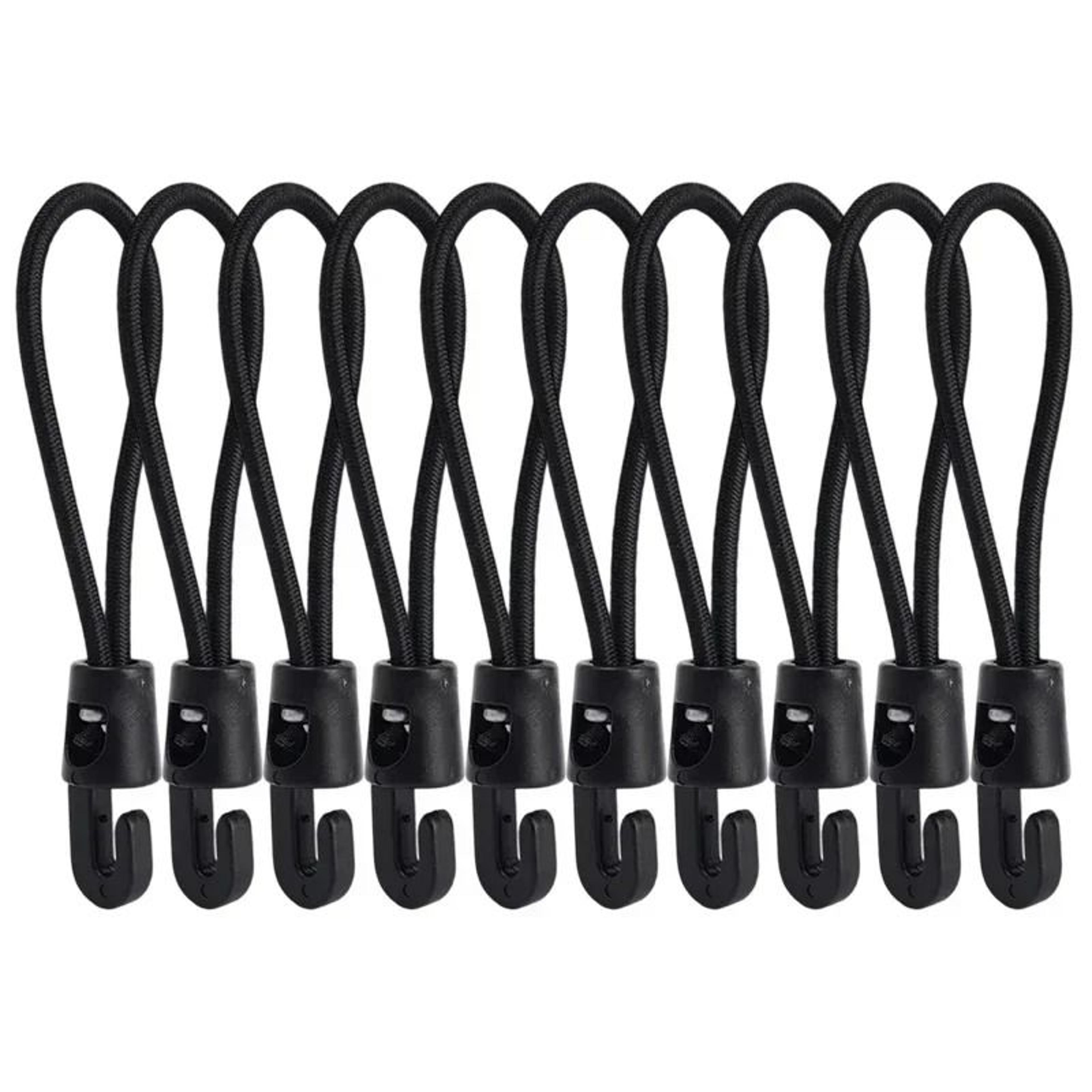 110Pcs Bungee Cords With Hooks High Elasticity Rubber Tensioners 6
