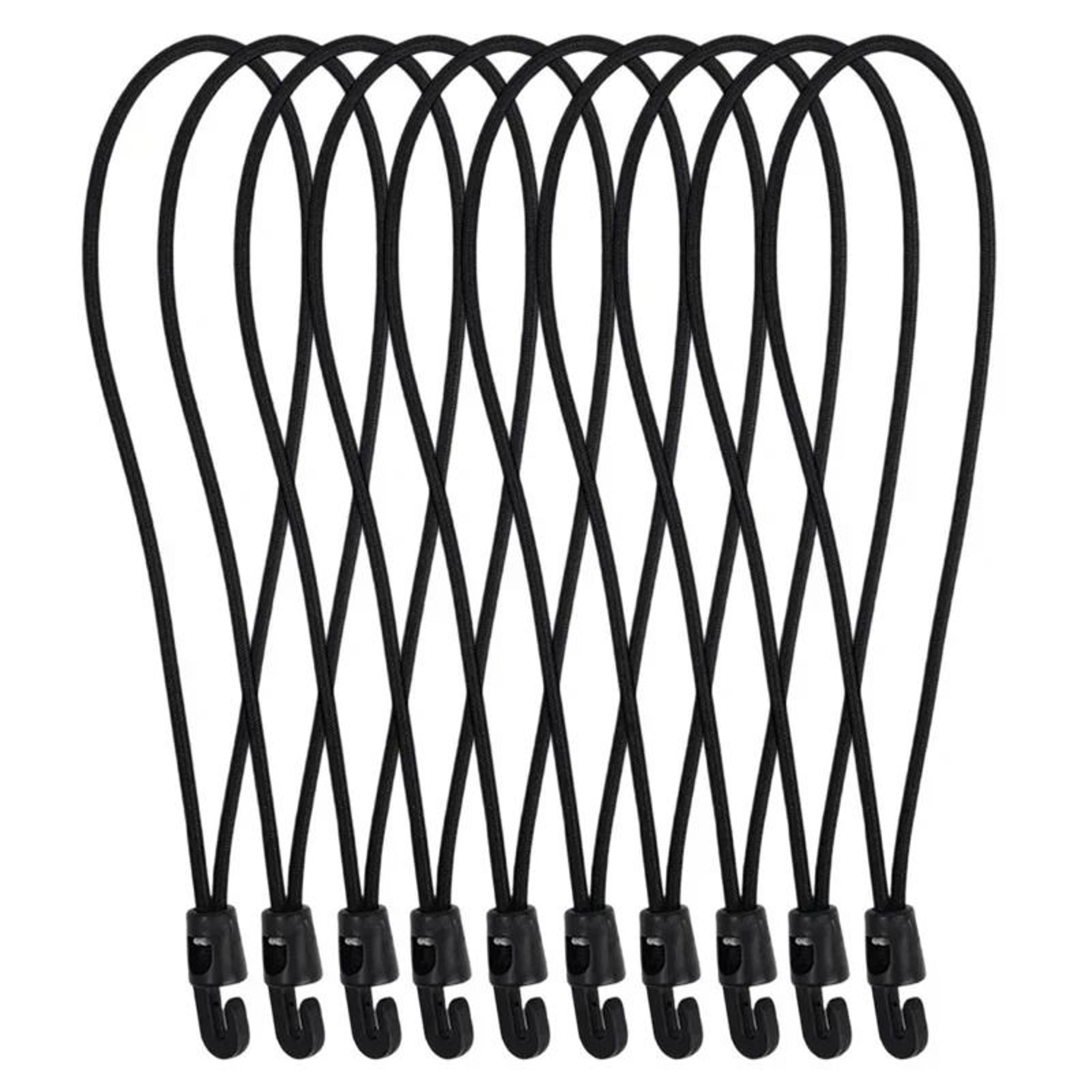 110Pcs Bungee Cords With Hooks High Elasticity Rubber Tensioners 14