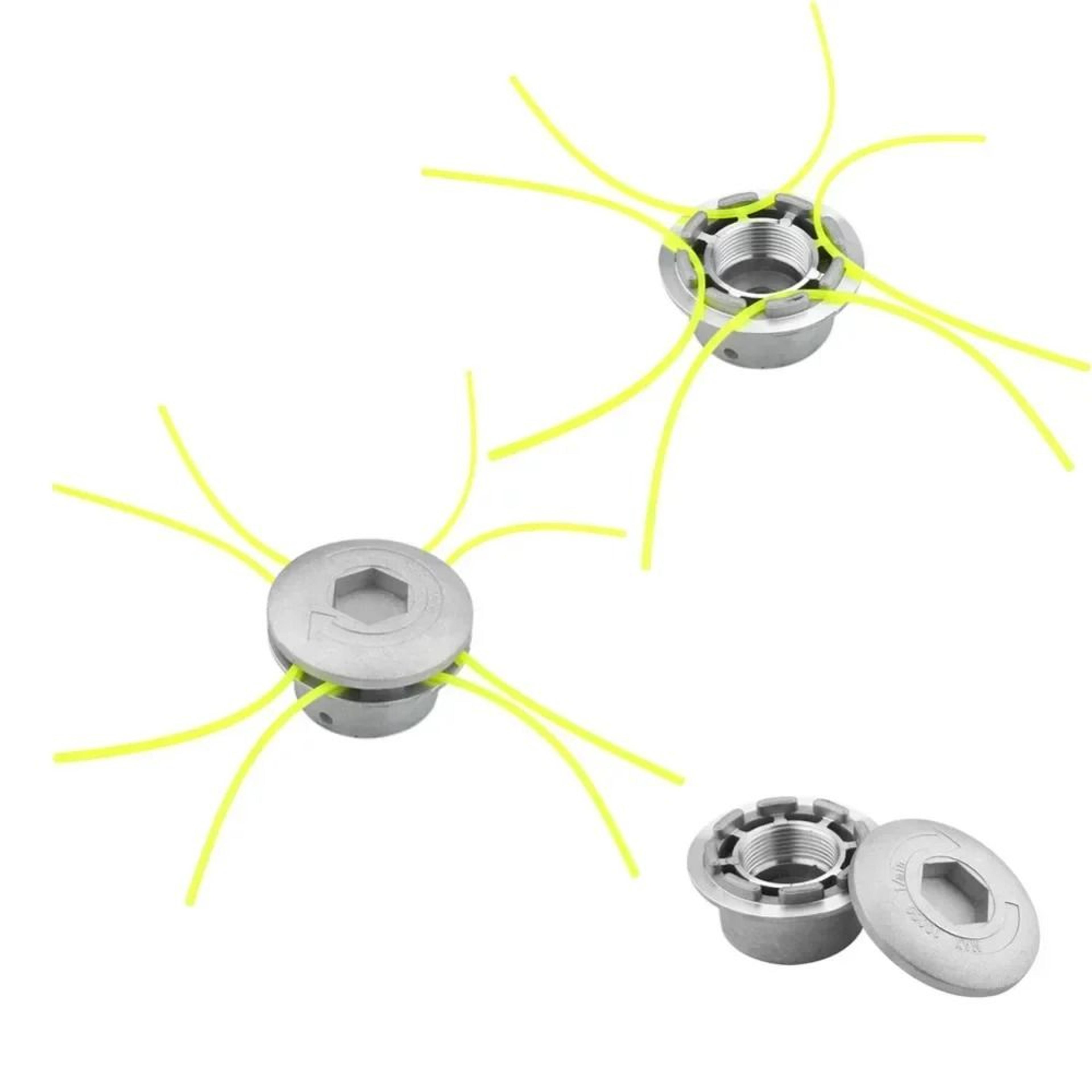 1Pc Universal Aluminum Grass Trimmer Head With 4 Lines For Brush Cutter 2