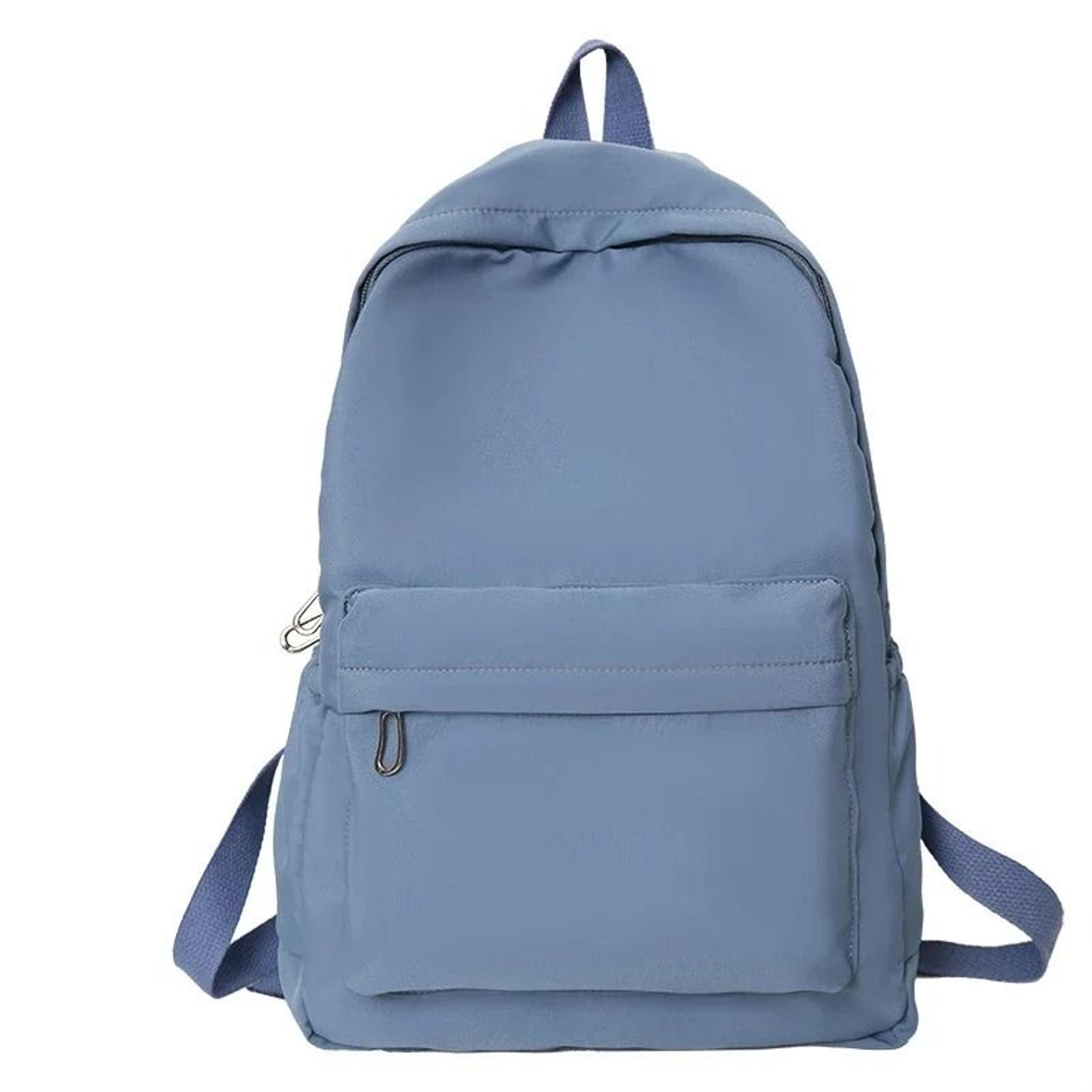 Simple Solid Color Casual Lightweight Backpack For School  Travel 7