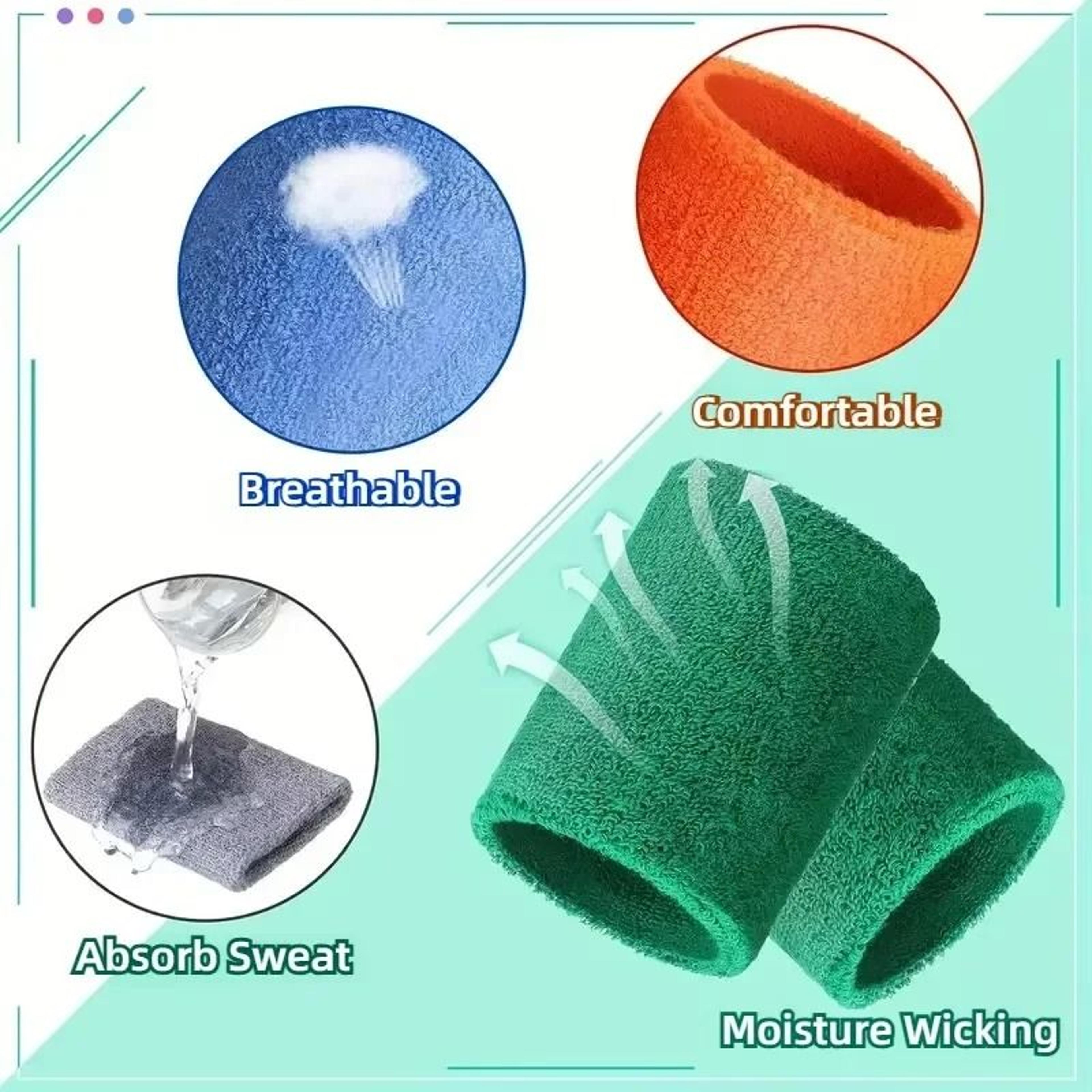 8x10CM Towel Sports Wristbands  Absorbent Tennis  Fitness Sweat Bands Wrist Guard 3