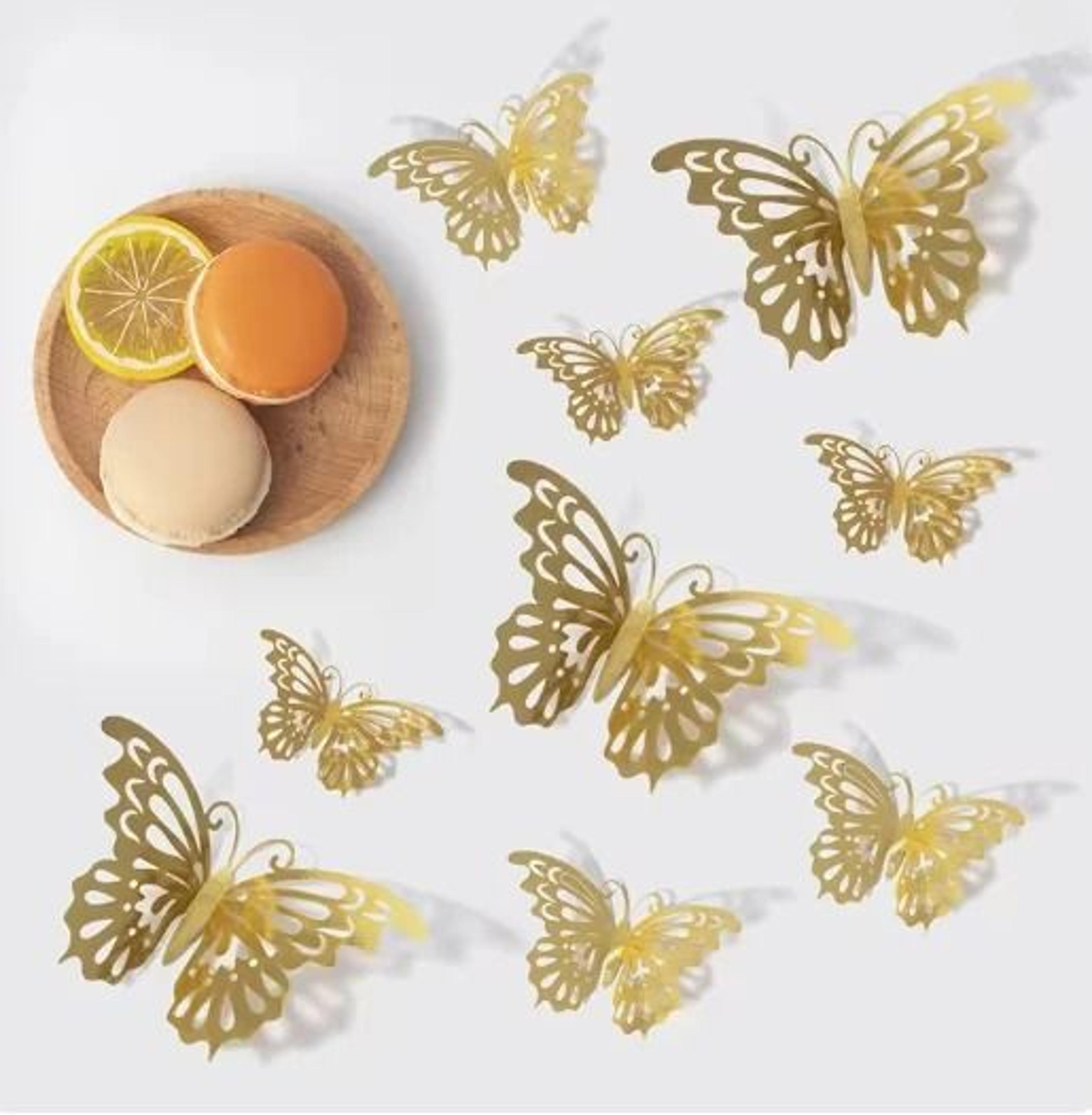 48Pcs4Sets 3D Butterfly Wall Decor  4 Styles  3 Sizes Party  Room Decorations 6