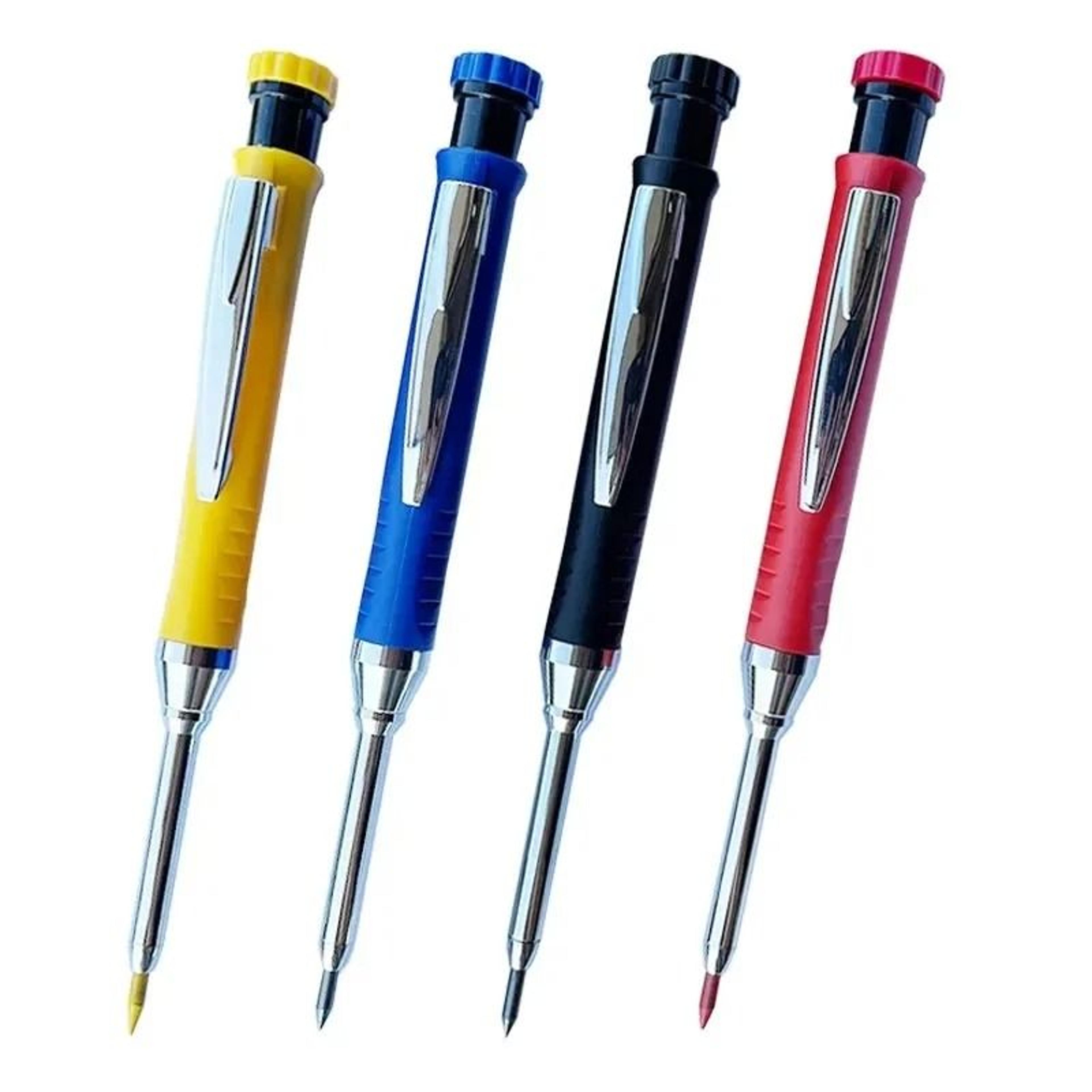 2Pcs 28mm Carpenter Mechanical Pencil With Sharpener For Woodworking 5