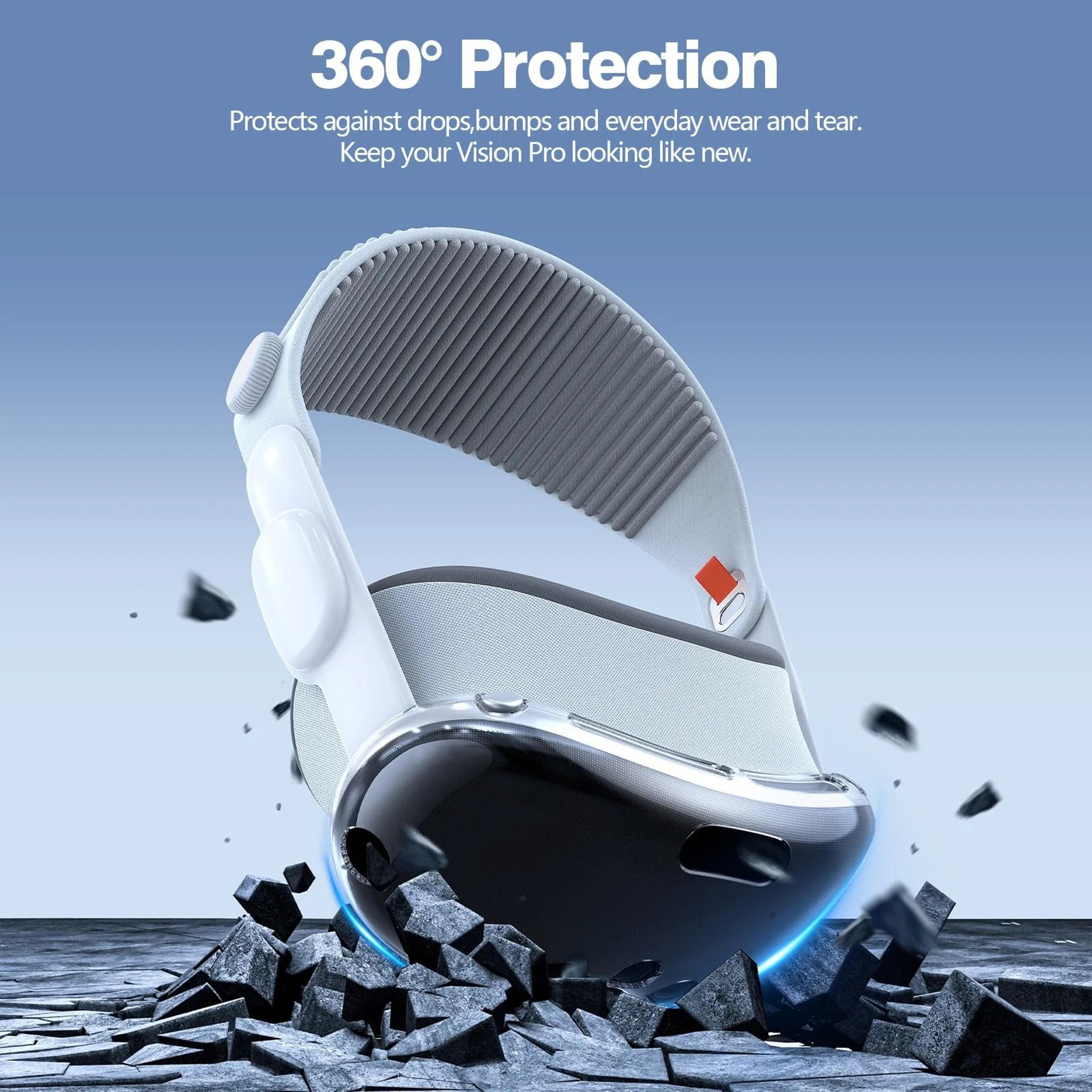 Protective TPU Soft Skin Shell Cover For Apple Vision Pro Headset 3