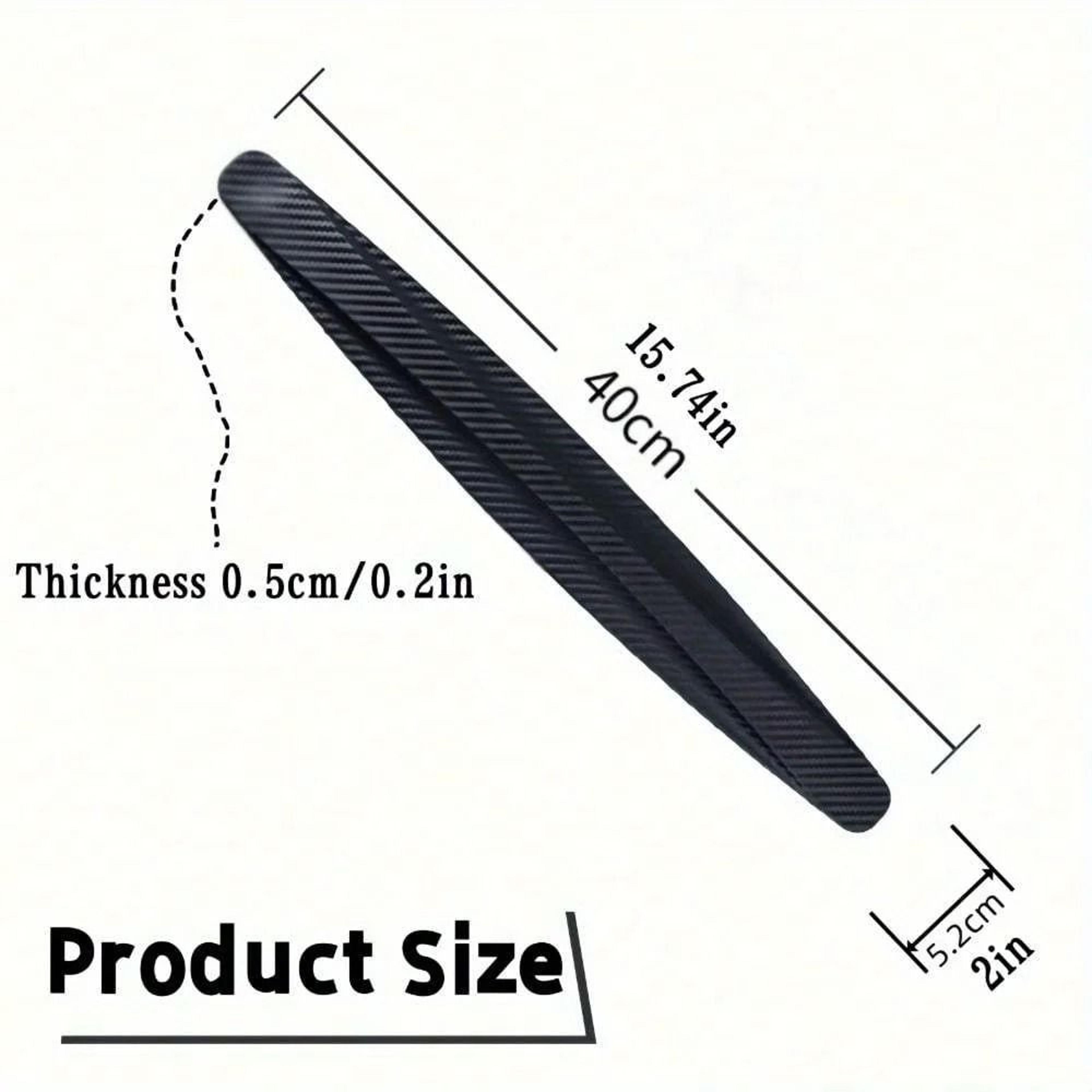 2Piece Universal Rubber Car Front And Rear Bumper Lip Protector And ScratchResistant Collision Guar 1