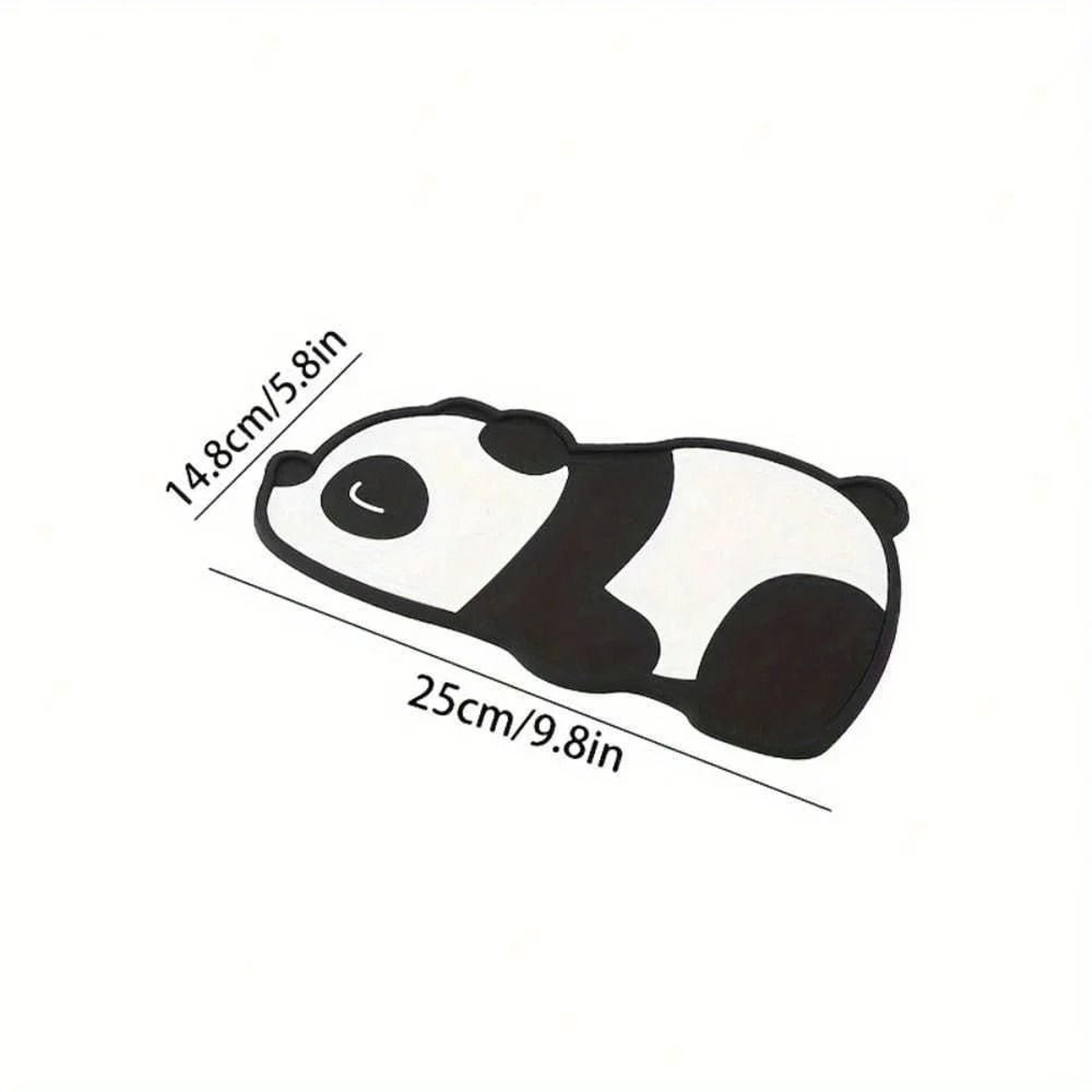 Cute Panda Car Dashboard Ornament With AntiSlip Secure Mat For Interior Decoration 4