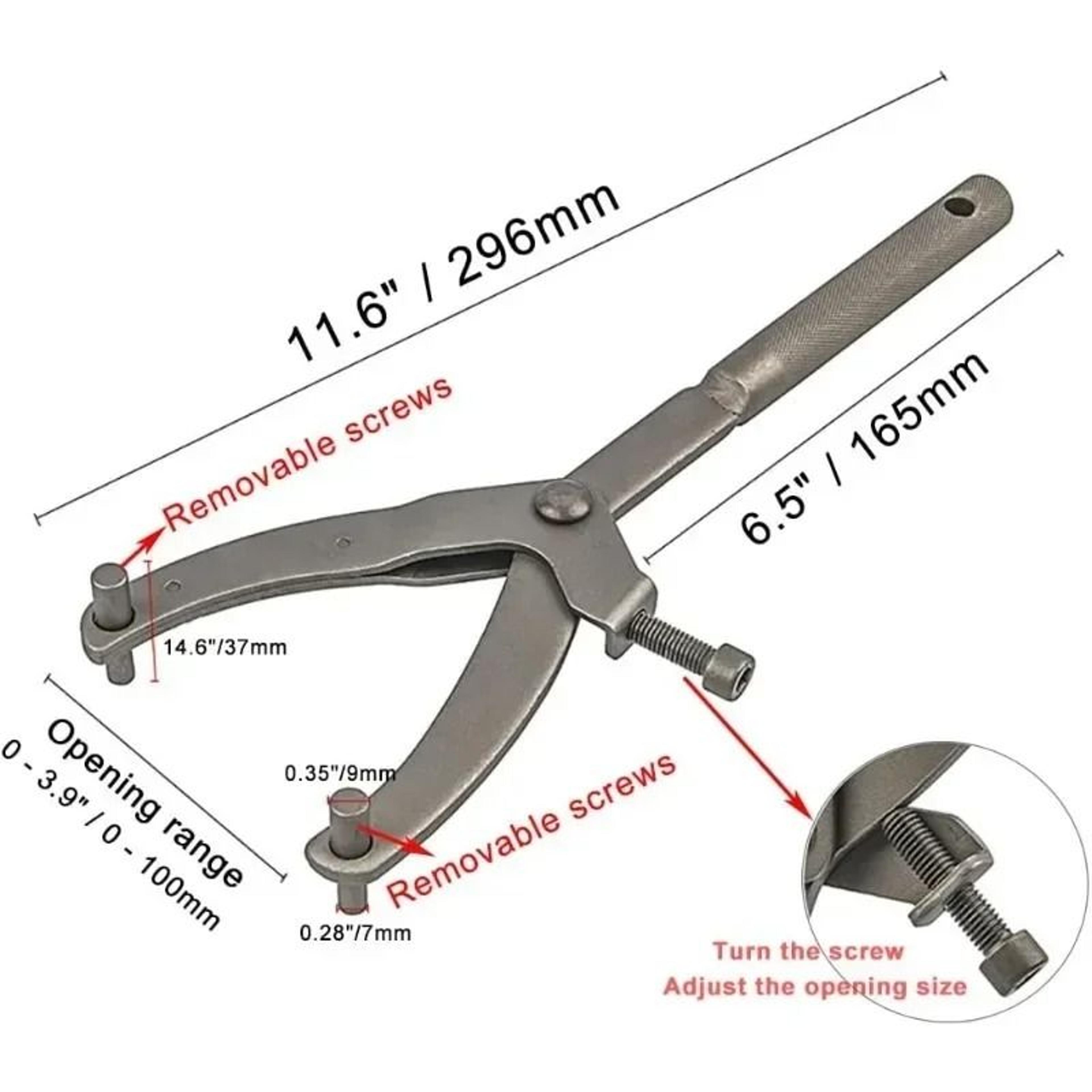 Adjustable YType Flywheel Wrench And Clutch Pulley Spanner 1