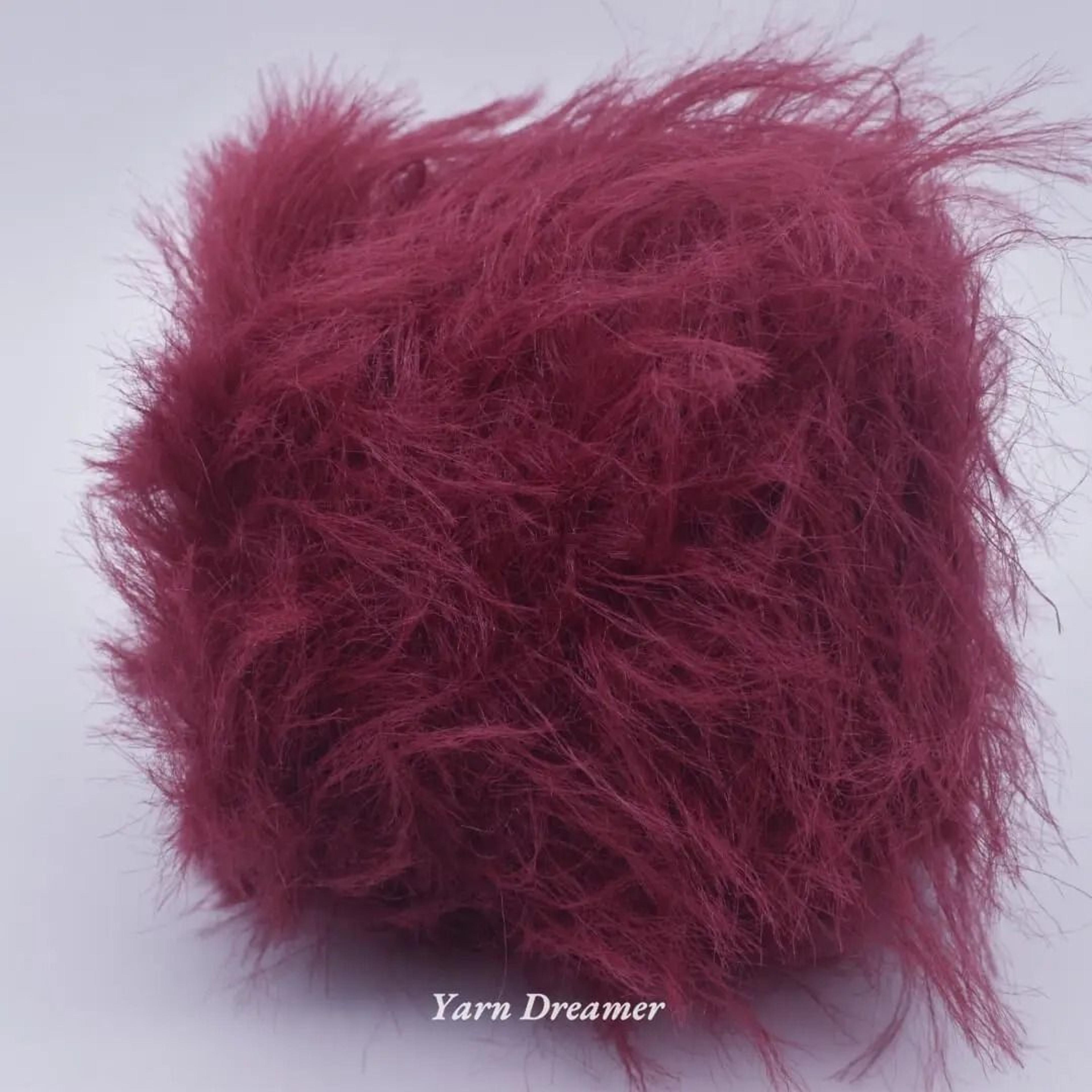 Soft Plush Fur Yarn 100g Fluffy Puffy Crochet And Knitting Wool Yarn 18