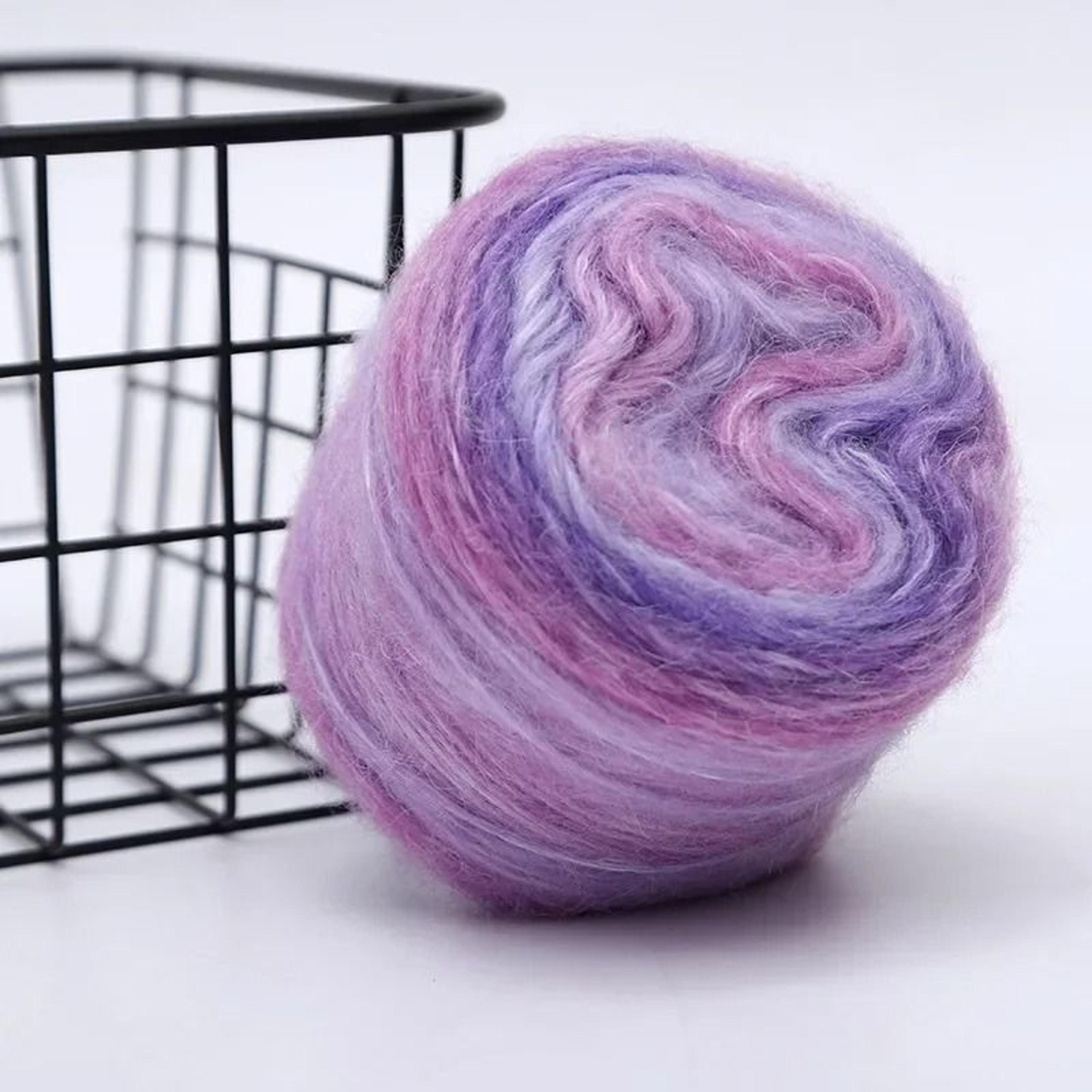 Gradient Colorful Mohair Rainbow Yarn 50g 200m HandWoven Soft Knitting Thread 20