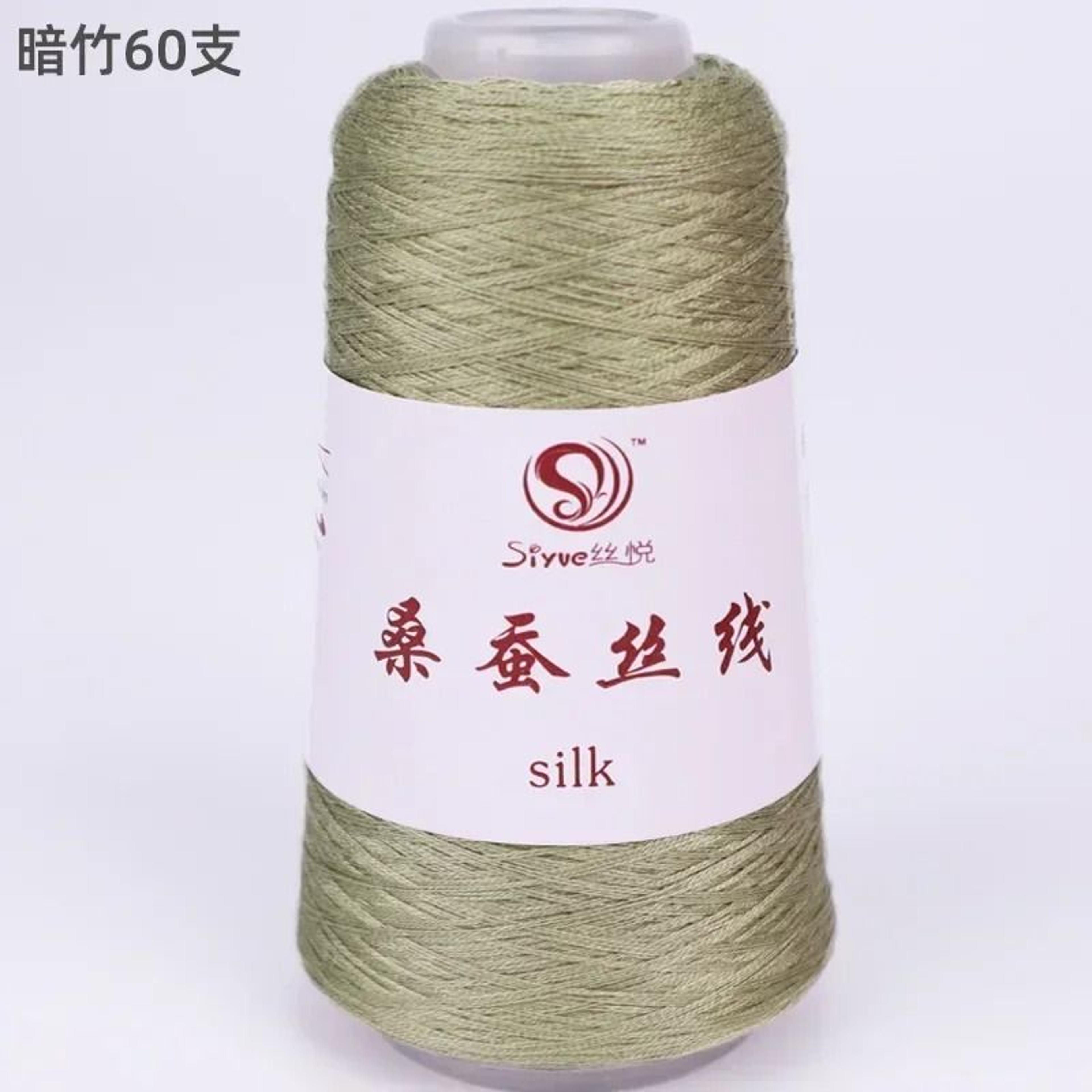 Real Silk Yarn For Knitting And Crochet Luxury Hand Weaving Thread 10
