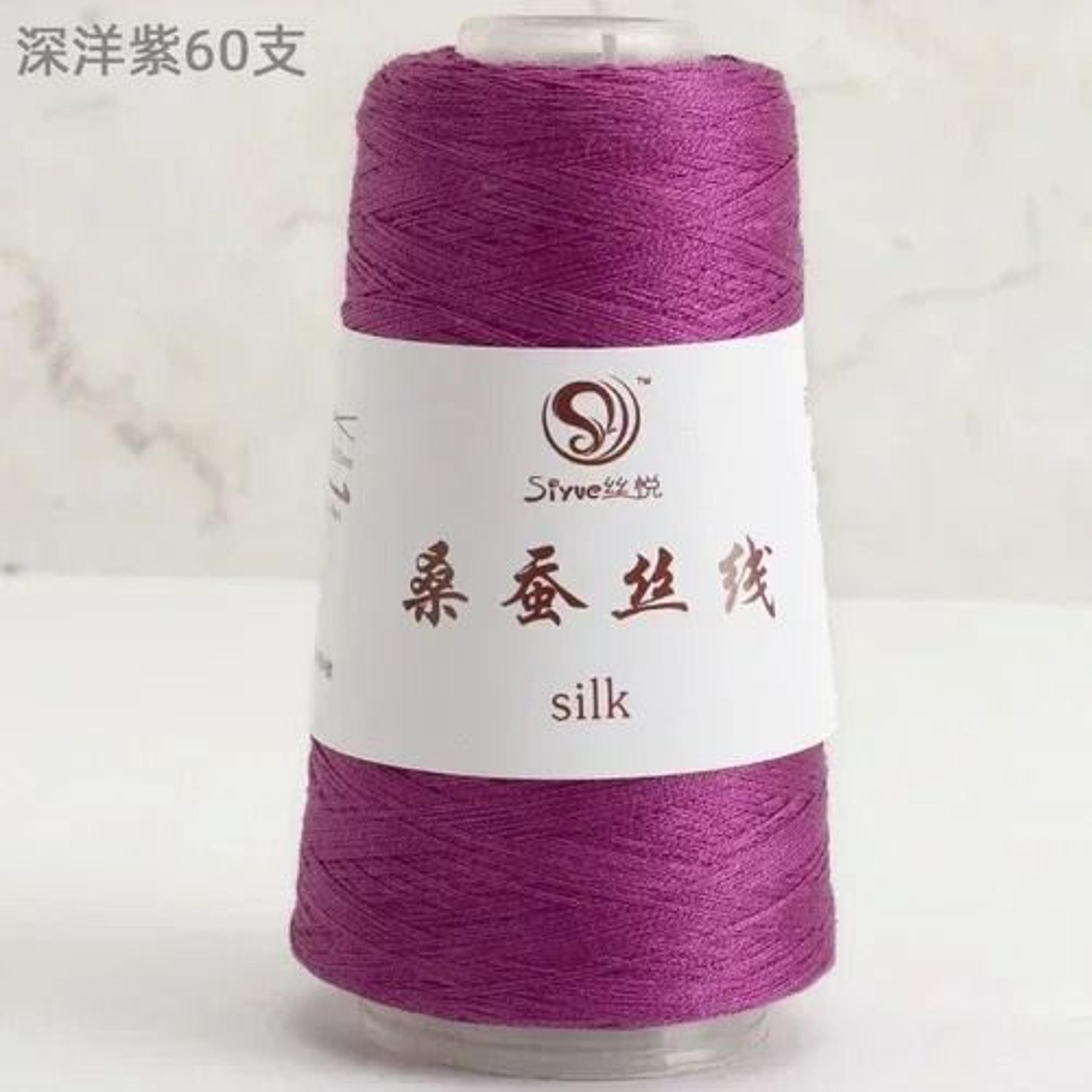 Real Silk Yarn For Knitting And Crochet Luxury Hand Weaving Thread 16