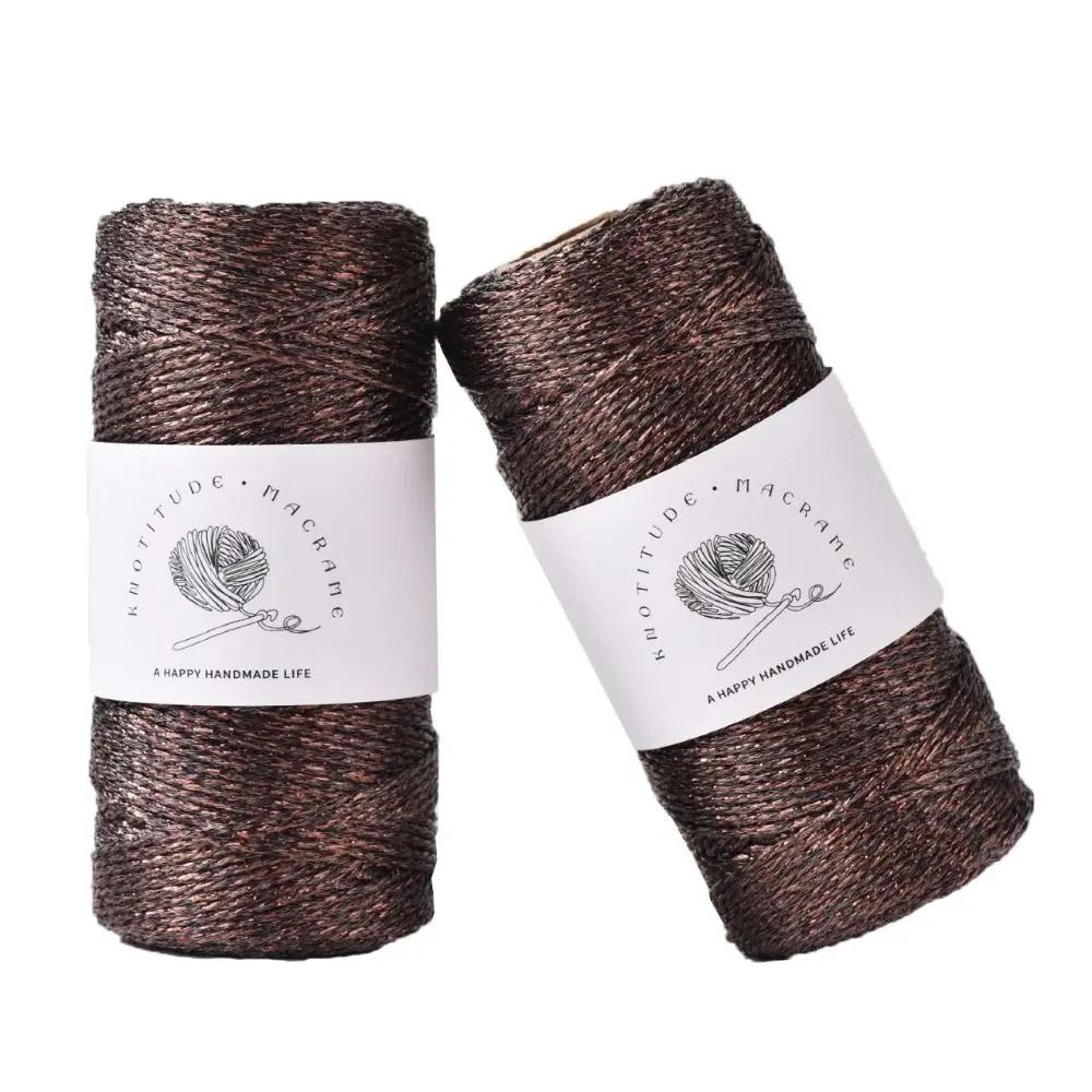 1mm Metallic Glitter Yarn Gold Silver Cord Thread For Knitting Crochet And Gift Wrapping 4