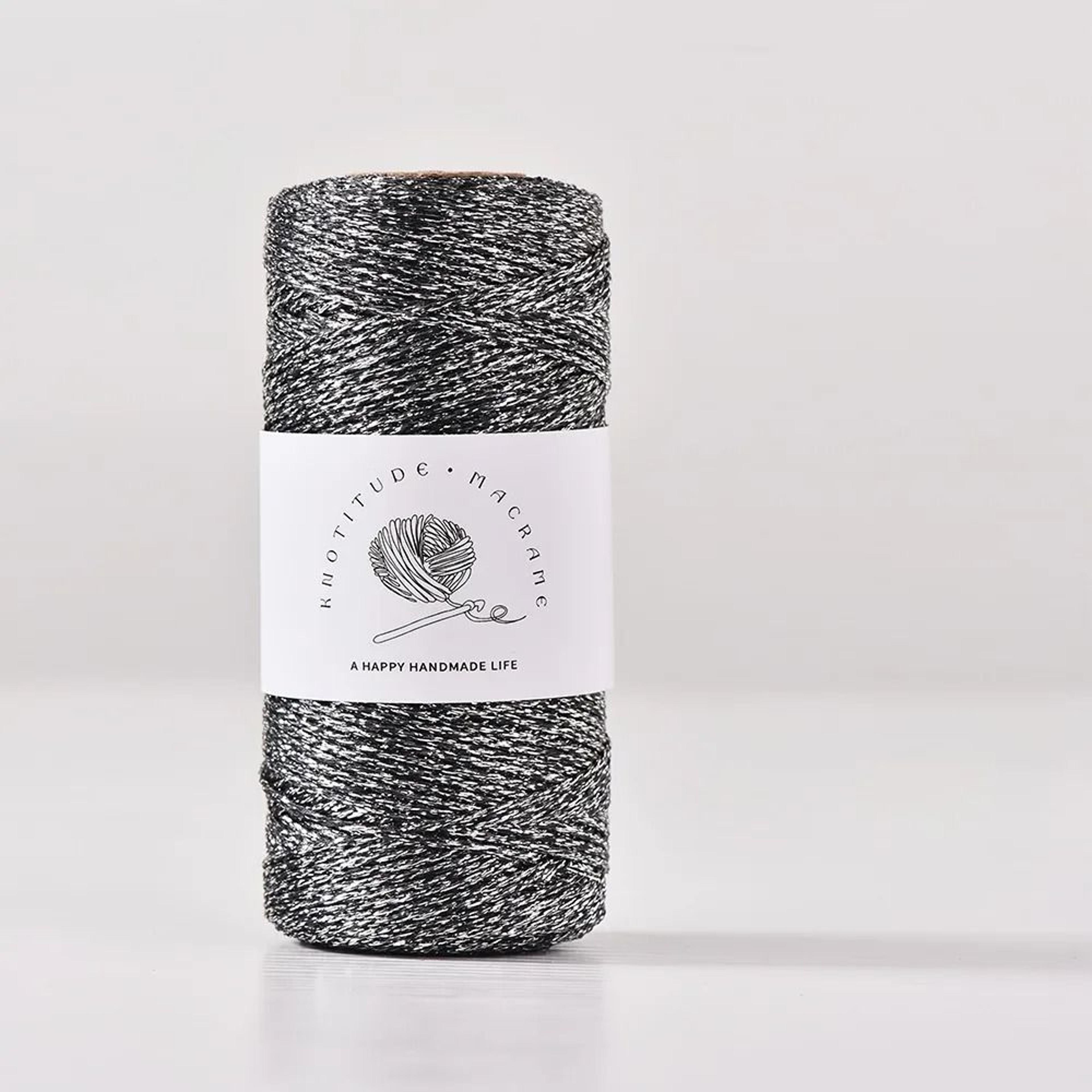 1mm Metallic Glitter Yarn Gold Silver Cord Thread For Knitting Crochet And Gift Wrapping 11