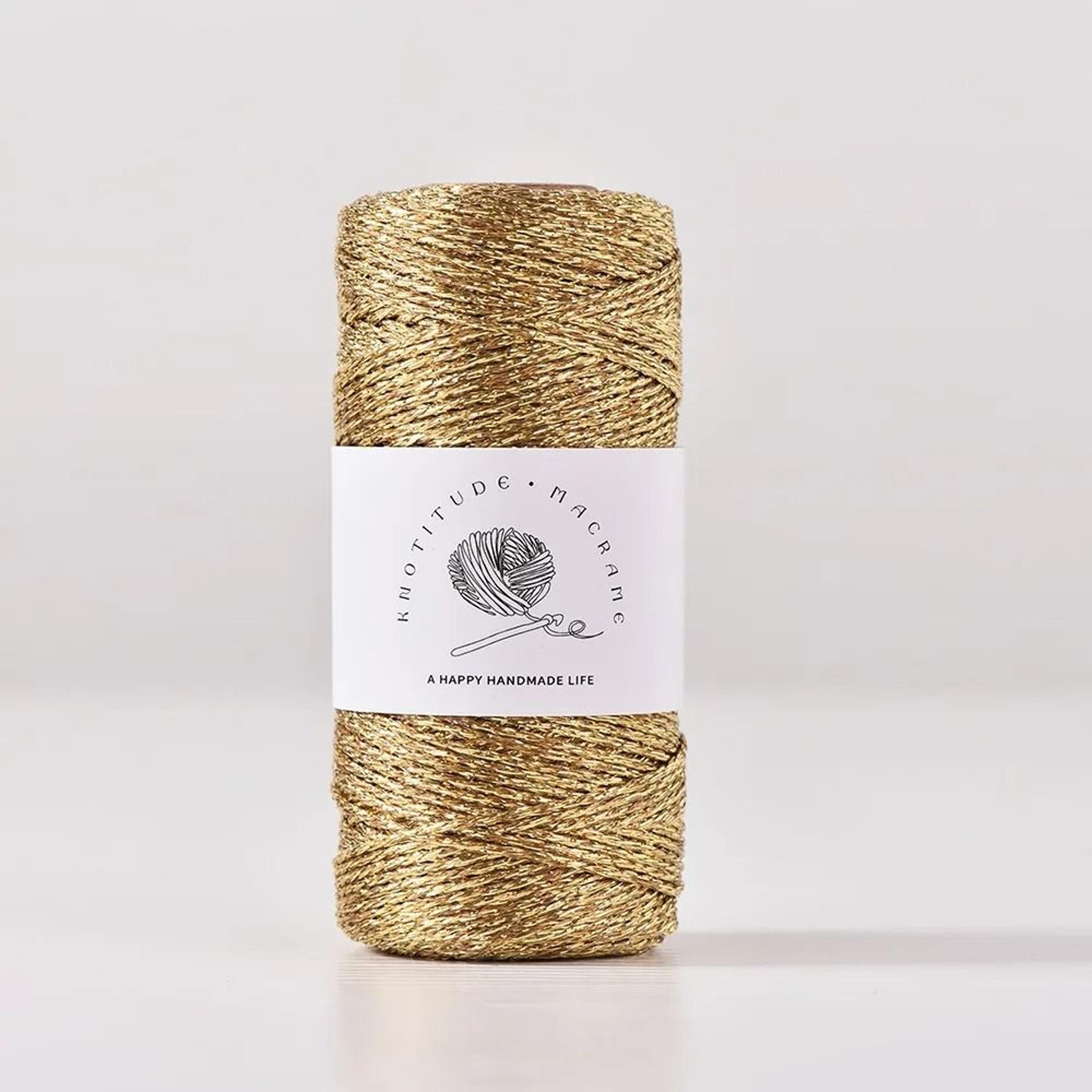 1mm Metallic Glitter Yarn Gold Silver Cord Thread For Knitting Crochet And Gift Wrapping 7