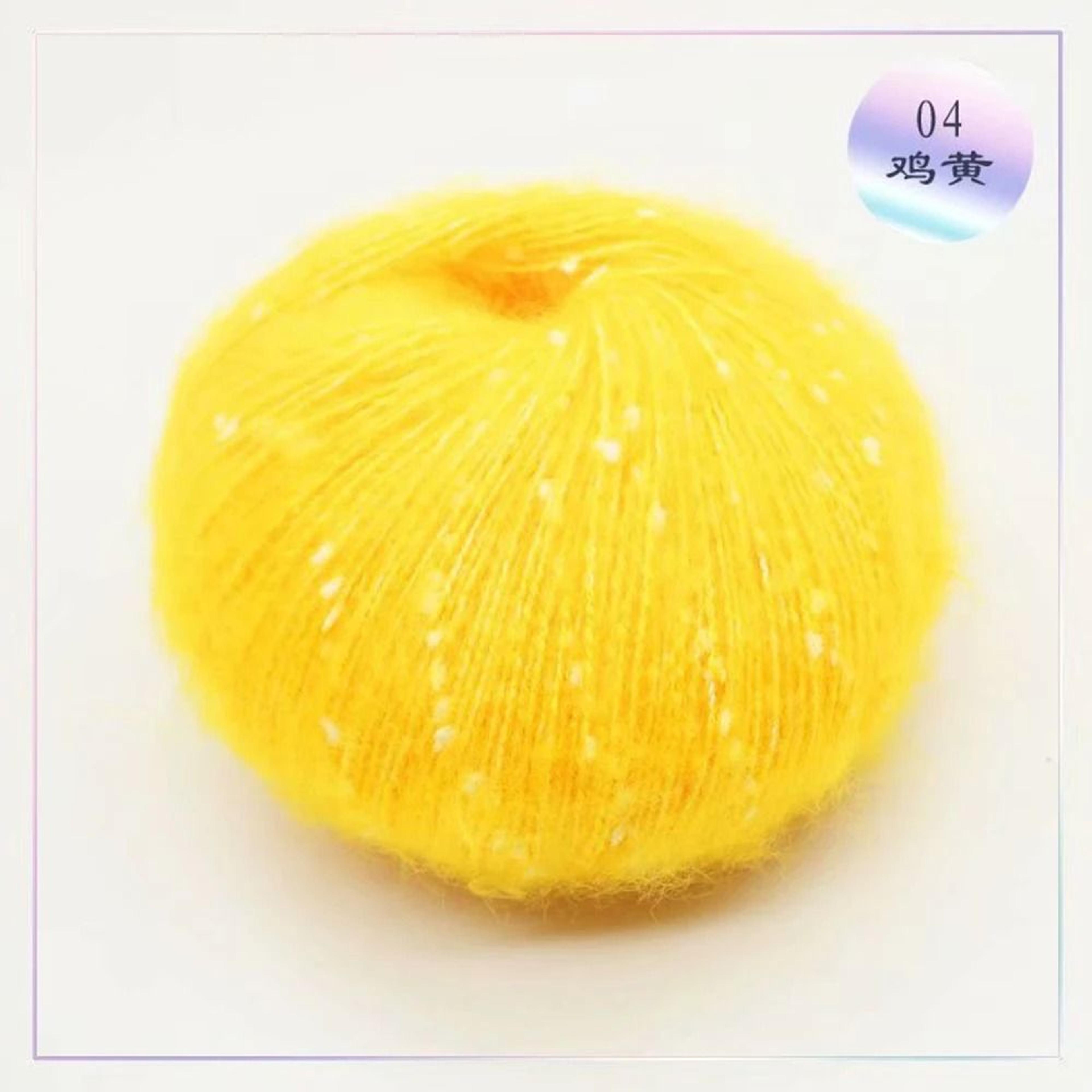 Snow Point Mohair Cashmere Sequin Yarn 50g Soft Wool Thread For Crochet And Knitting 9