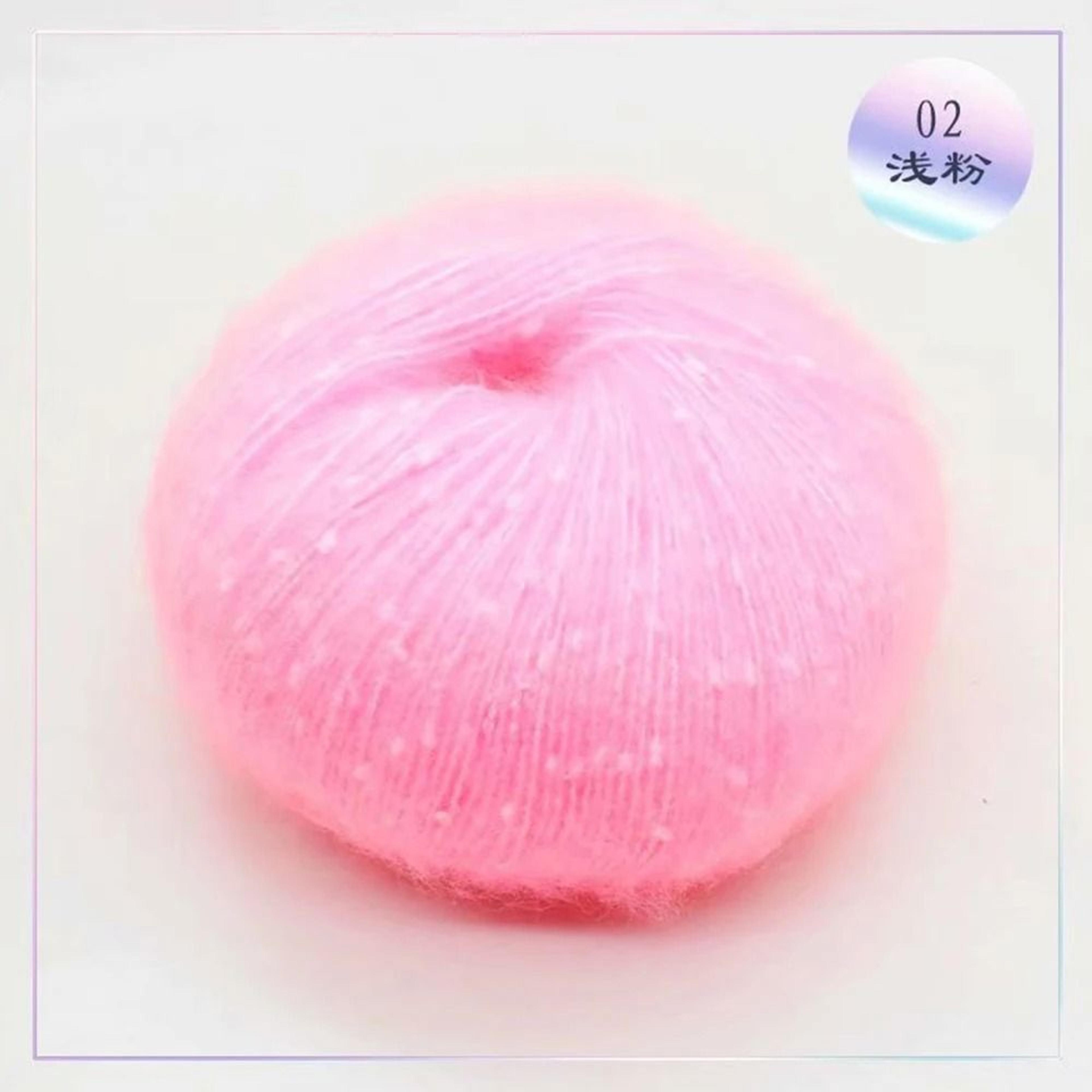 Snow Point Mohair Cashmere Sequin Yarn 50g Soft Wool Thread For Crochet And Knitting 7