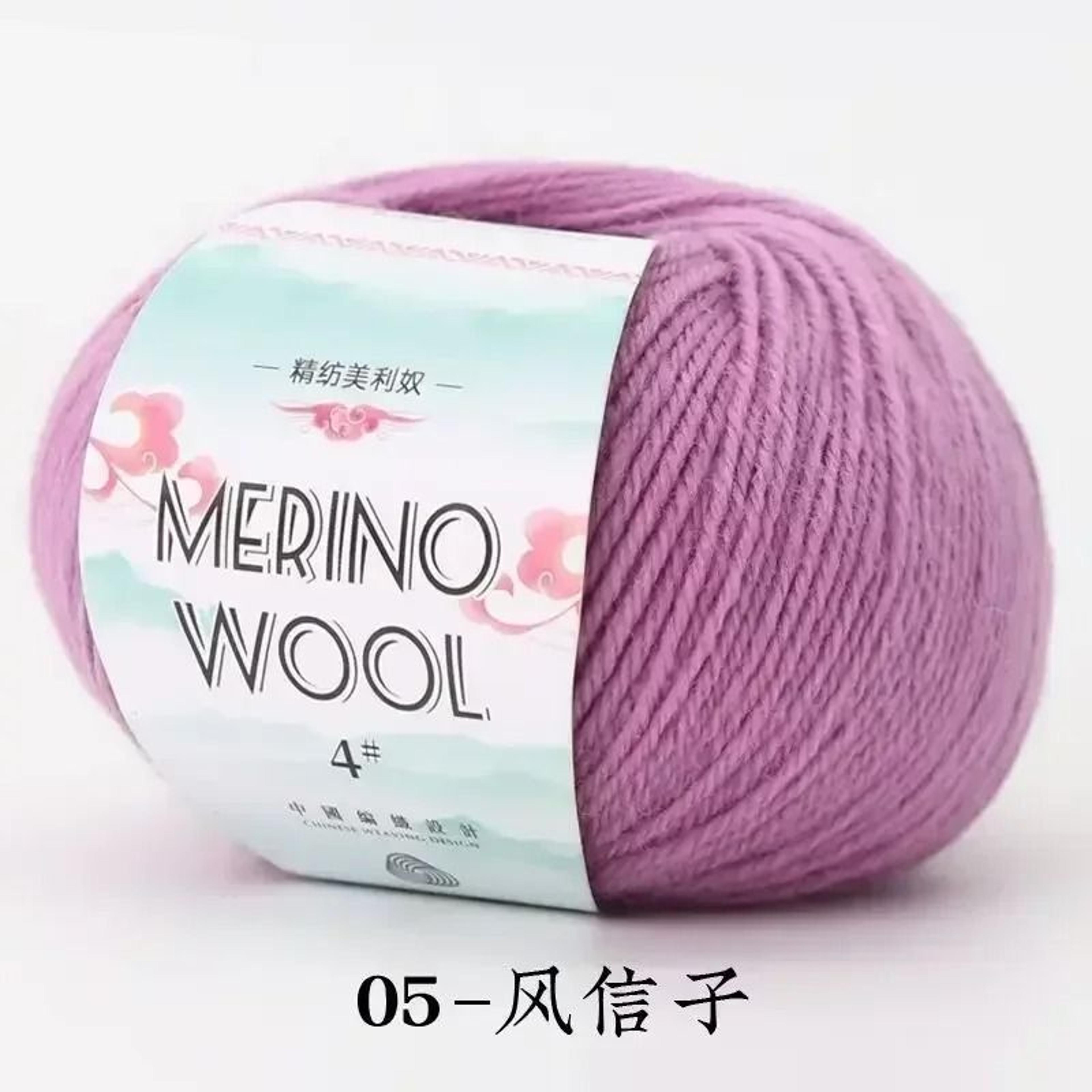 50g Coarse Merino Wool Yarn Ball Soft Cozy Hand Knitting Thread For Sweaters And Scarves 10