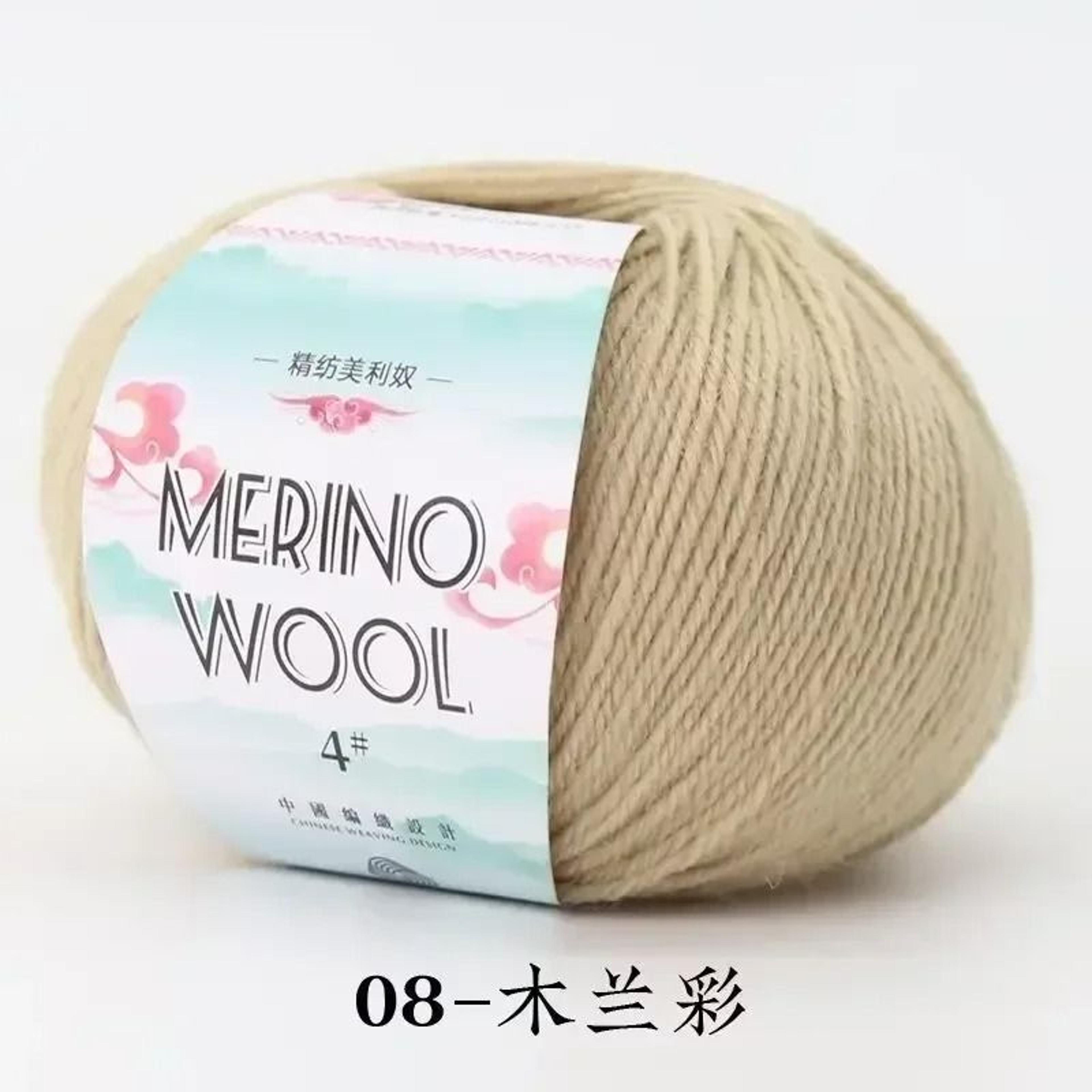 50g Coarse Merino Wool Yarn Ball Soft Cozy Hand Knitting Thread For Sweaters And Scarves 13